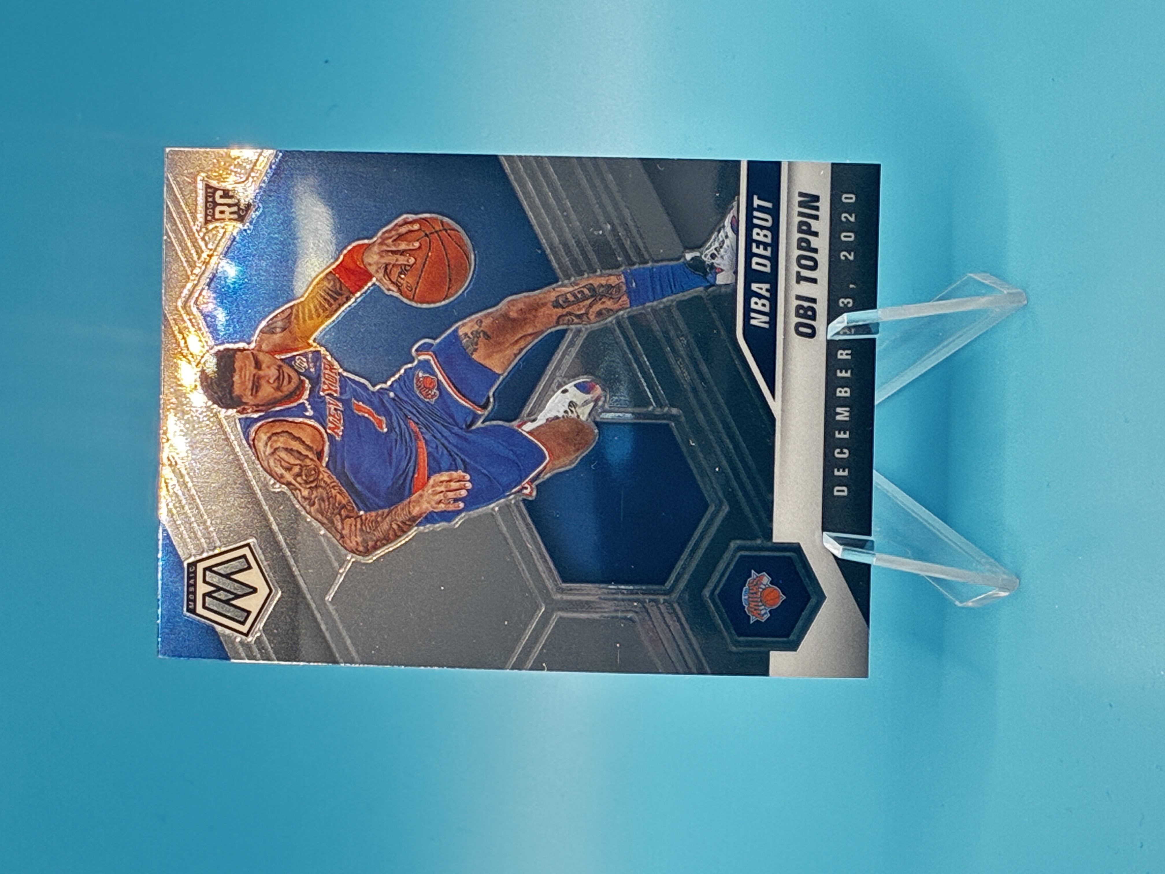 2020/2021 Panini Mosaic Obi Toppin NBA Debut #273 New York Knicks – Vorderseite