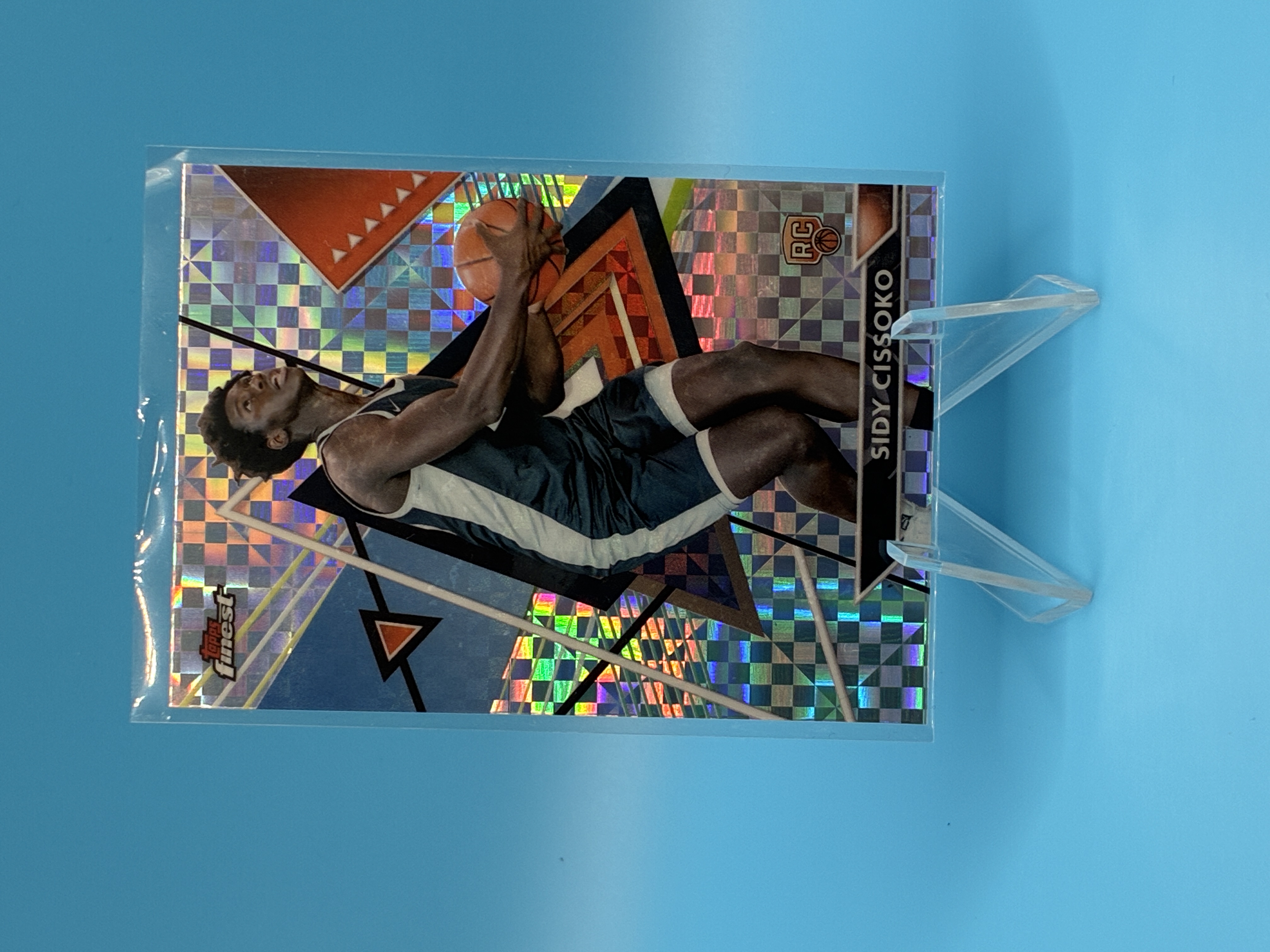 2023/2024 Topps Finest Sidy Cissoko Geometric #191 San Antonio Spurs – Vorderseite