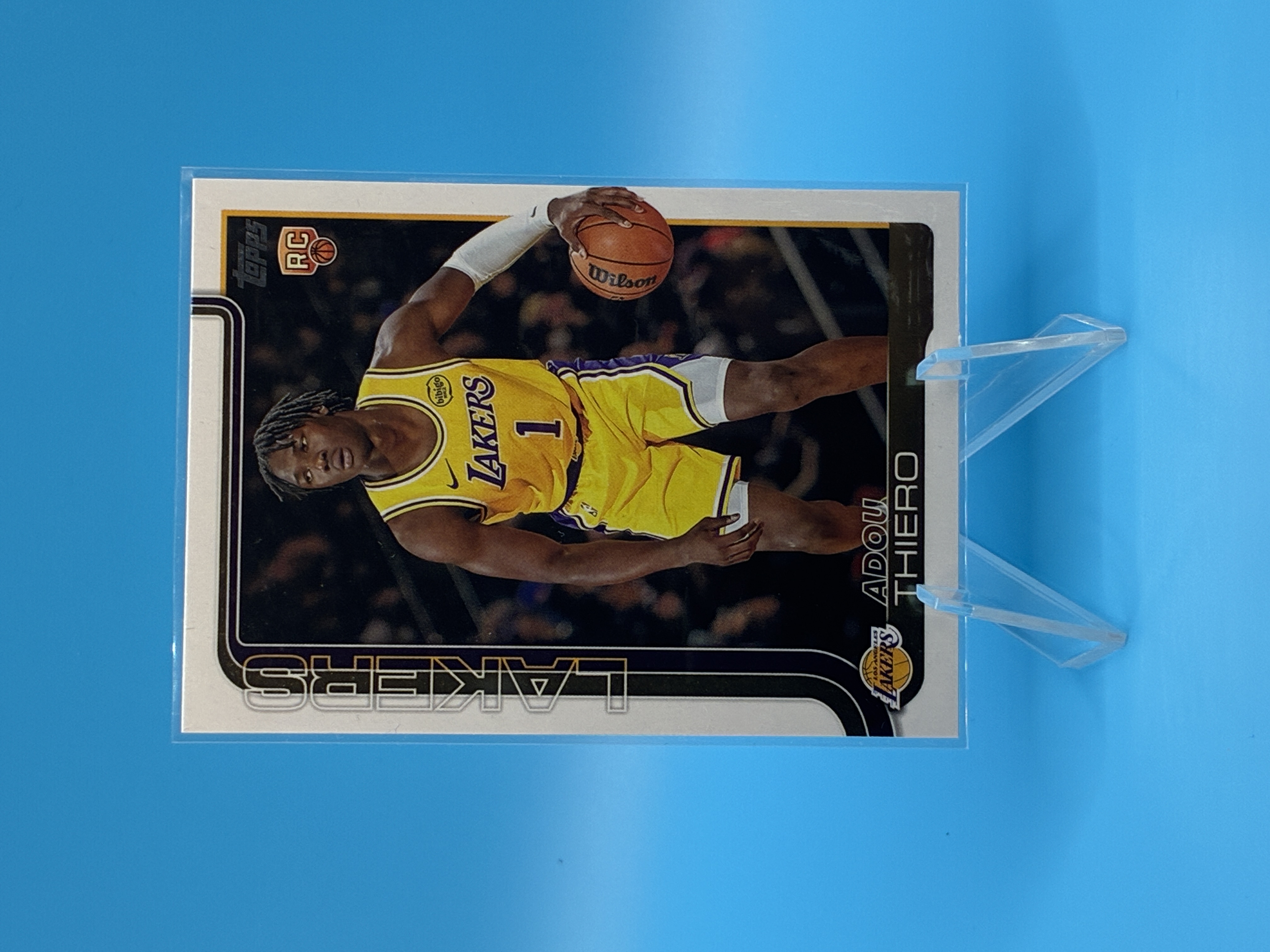 2025/2026 Topps Flagship Adou Thiero #236 Los Angeles Lakers – Vorderseite