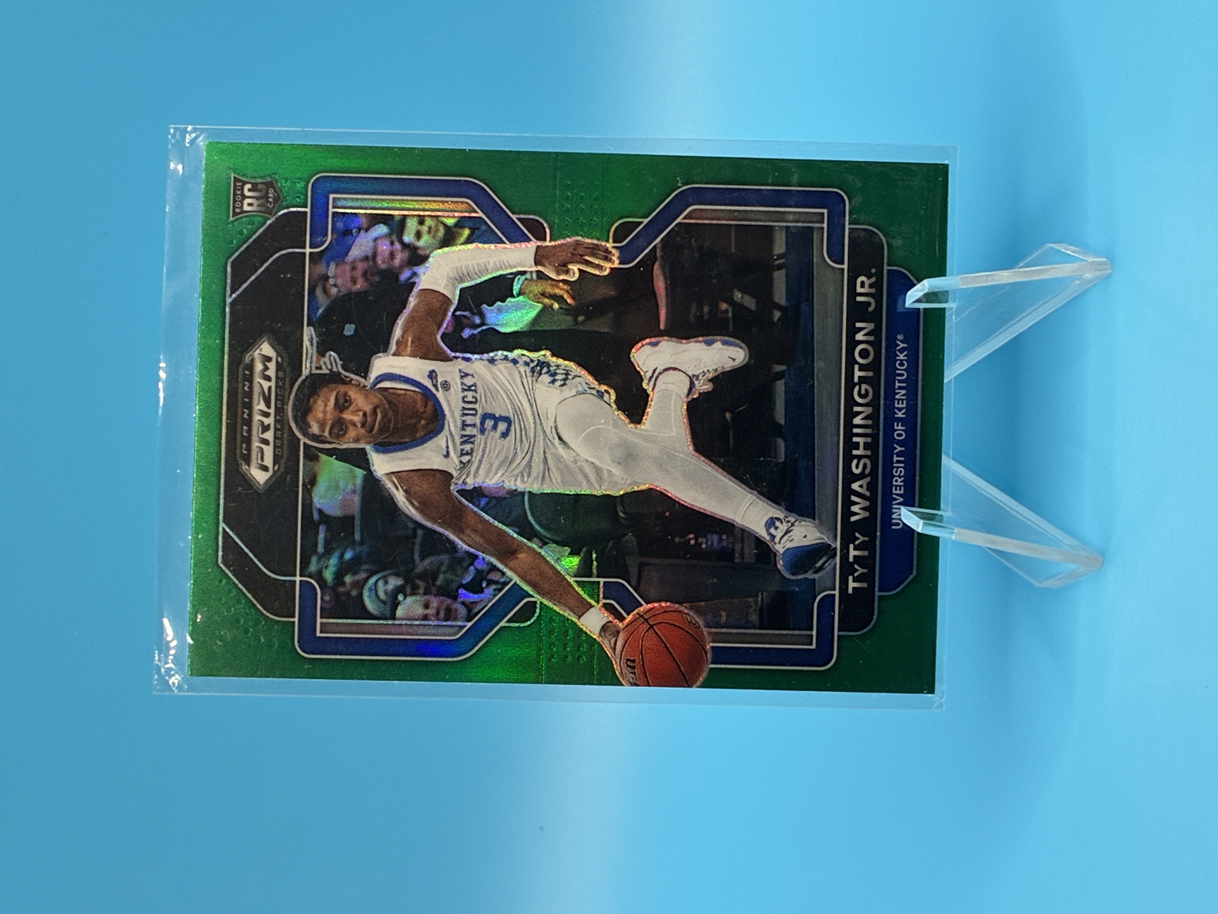 2022 Panini Prizm Draft Picks TyTy Washington Jr. Green Prizm #64 University of Kentucky – Vorderseite