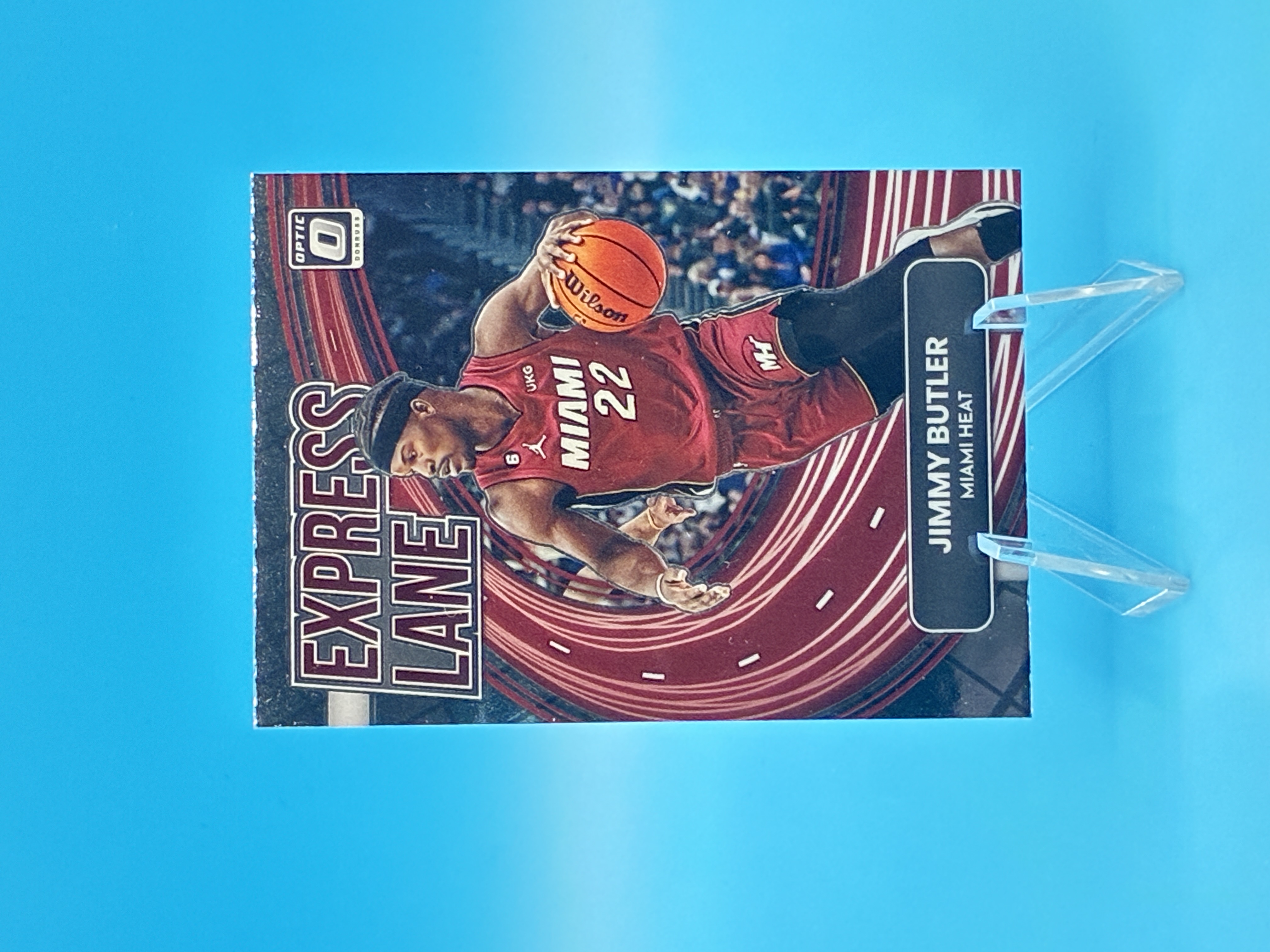 2022/2023 Panini Donruss Optic Jimmy Butler Express Lane #20 Miami Heat – Vorderseite