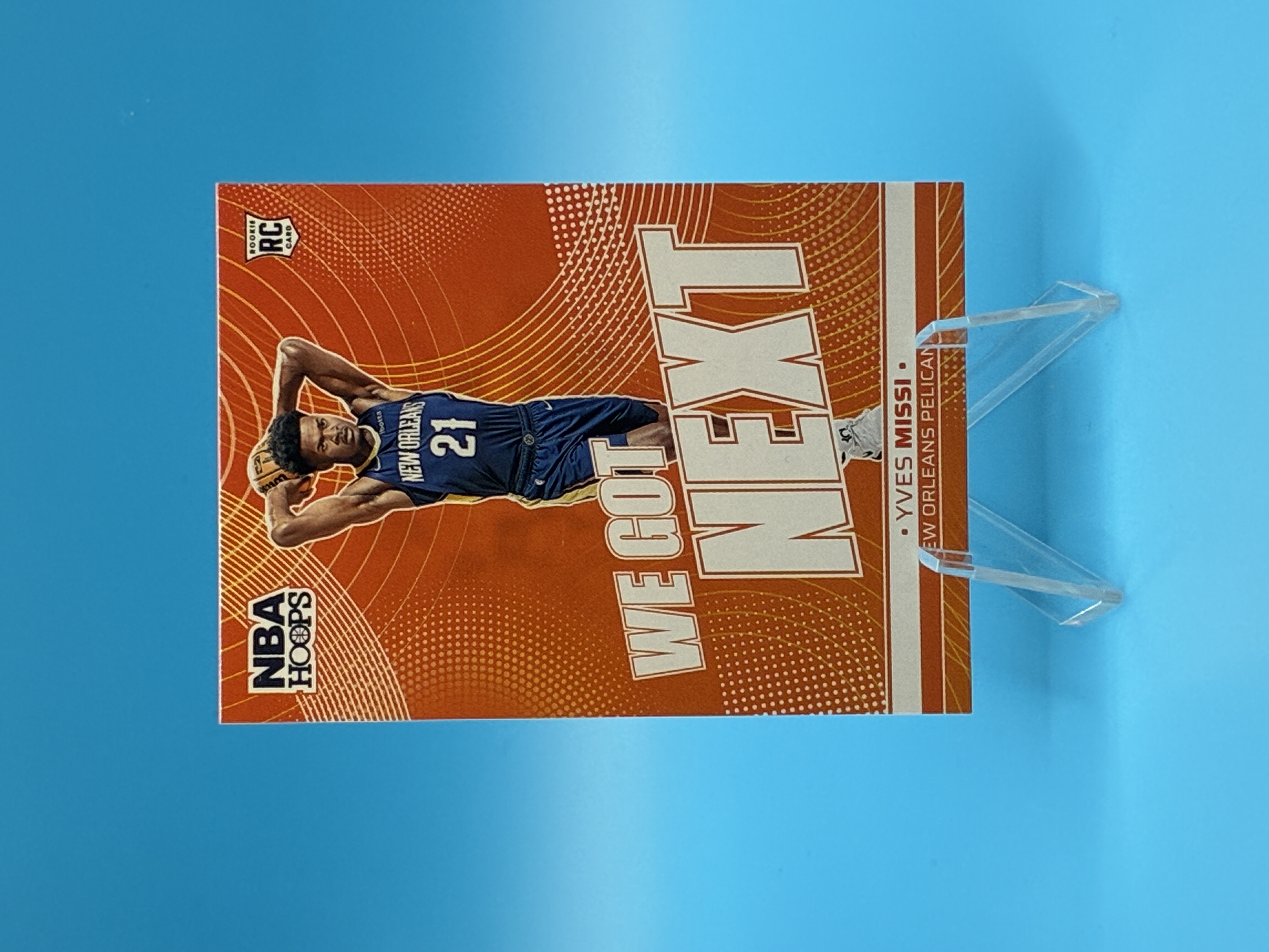 2024/2025 Panini Hoops Yves Missi We Got Next #19 New Orleans Pelicans – Vorderseite