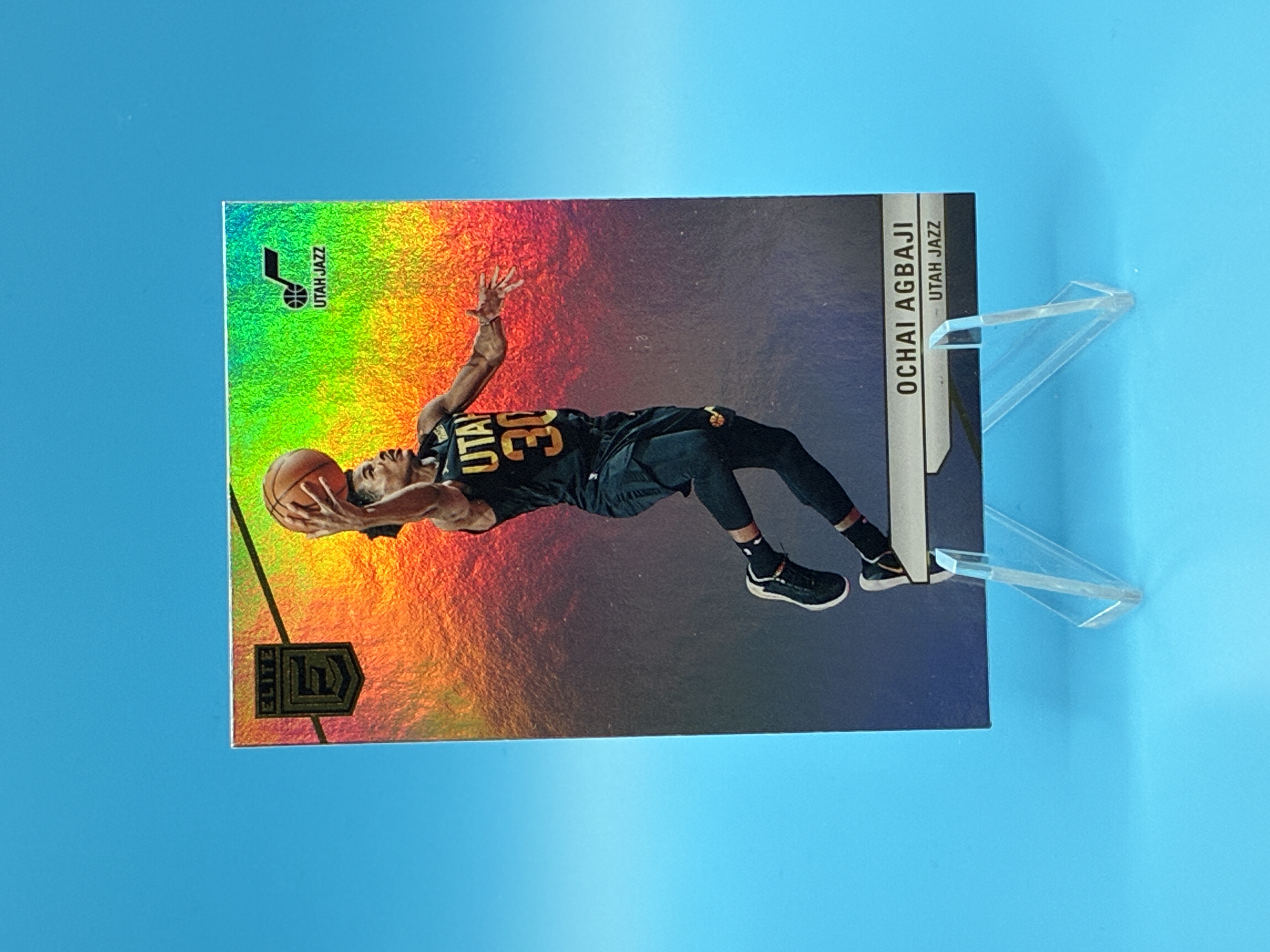 2023/2024 Panini Donruss Elite Ochai Agbaji #57 Utah Jazz – Vorderseite