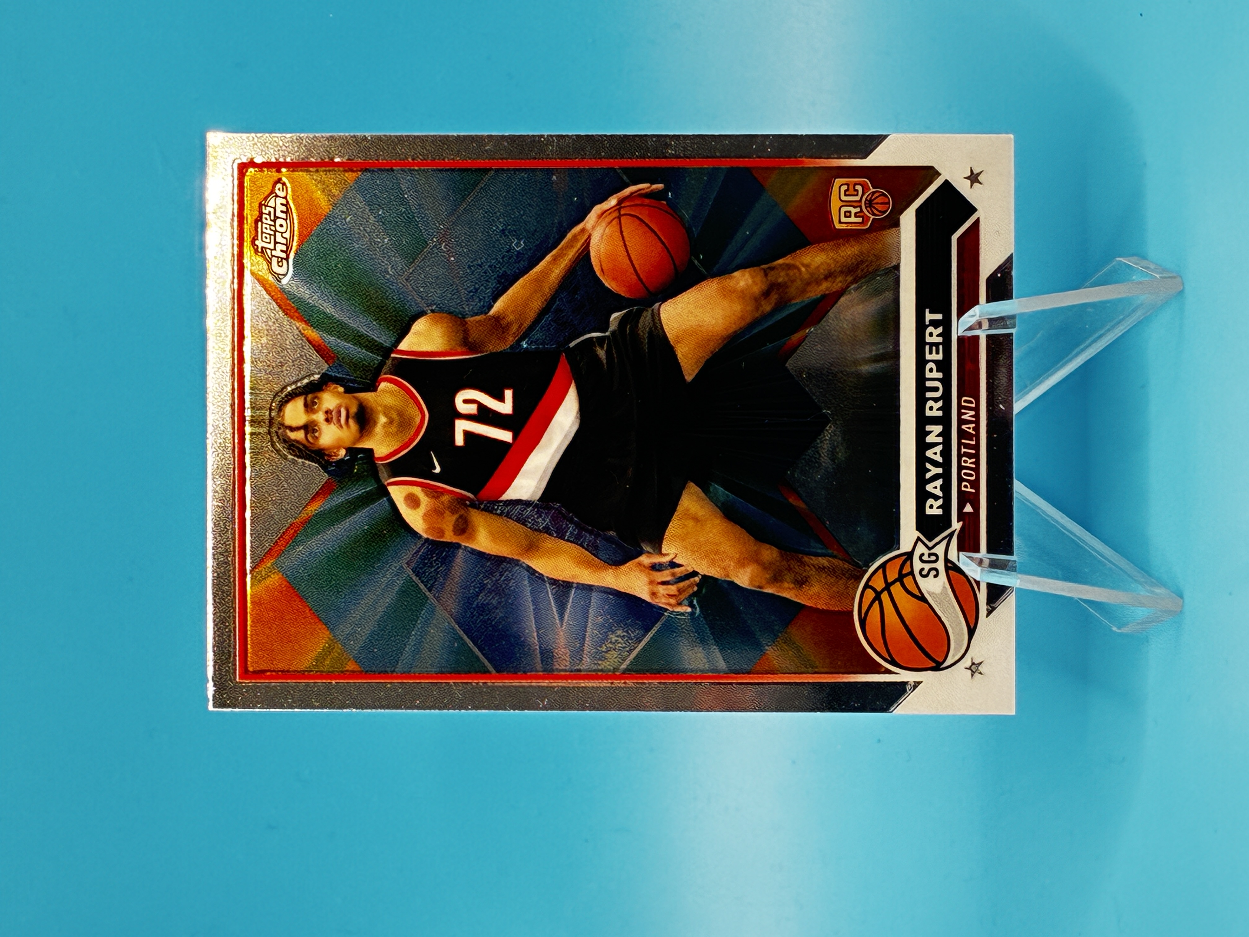 2023/2024 Topps Chrome Rayan Rupert #155 Portland Trail Blazers – Vorderseite