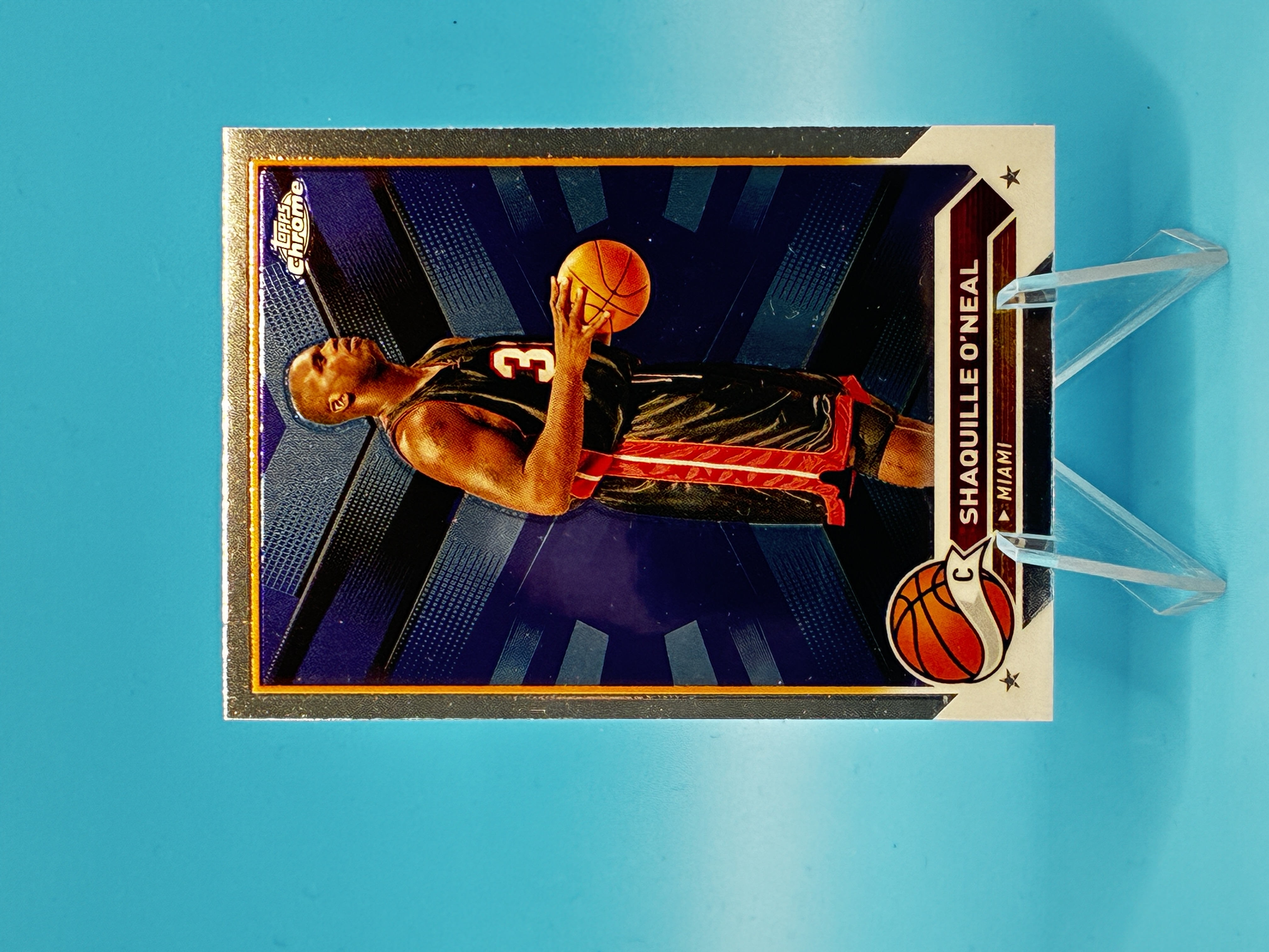 2023/2024 Topps Chrome Shaquille O'Neal #148 Miami Heat – Vorderseite
