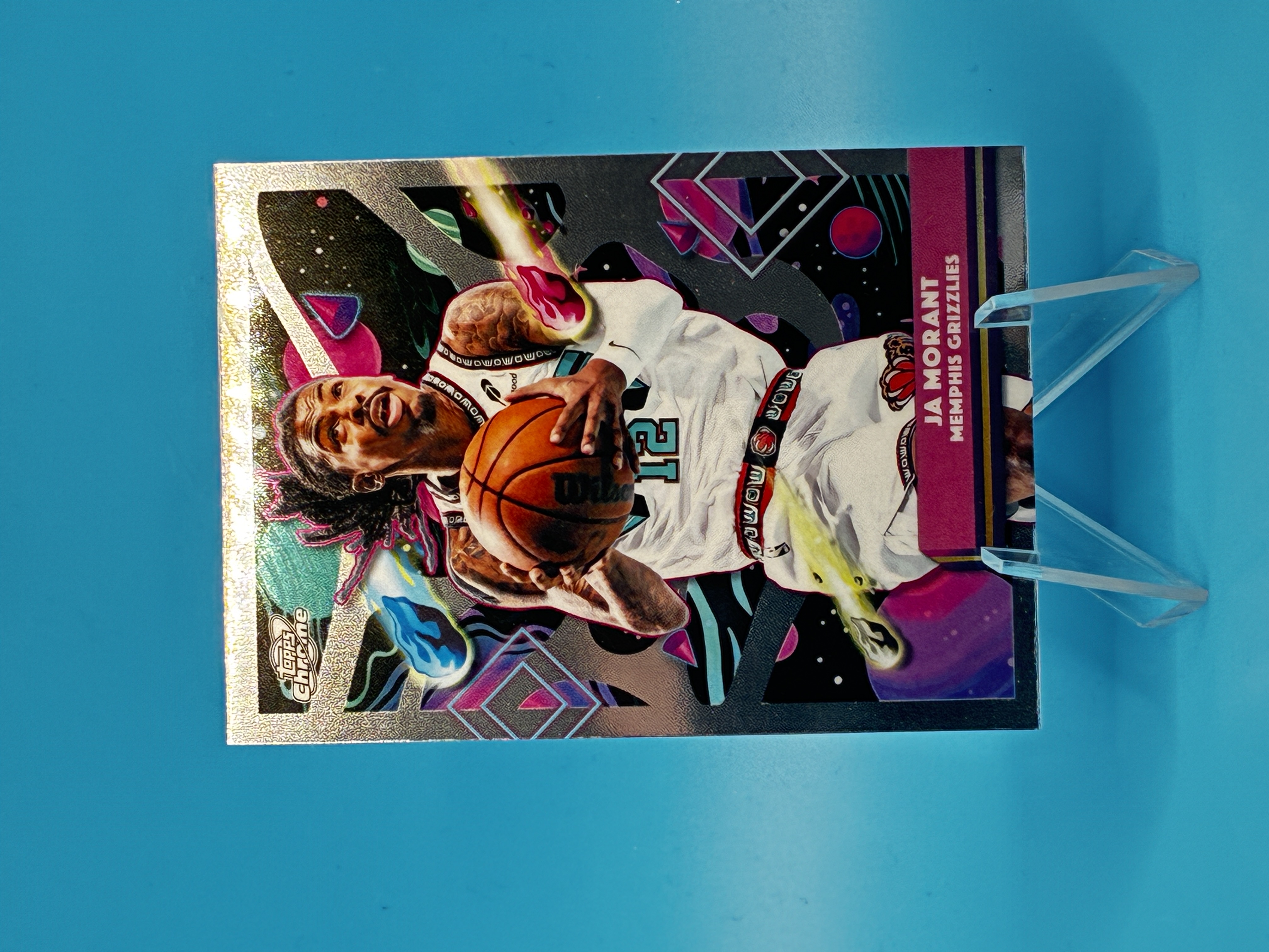 2025/2026 Topps Chrome Cosmic Ja Morant #131 Memphis Grizzlies – Vorderseite