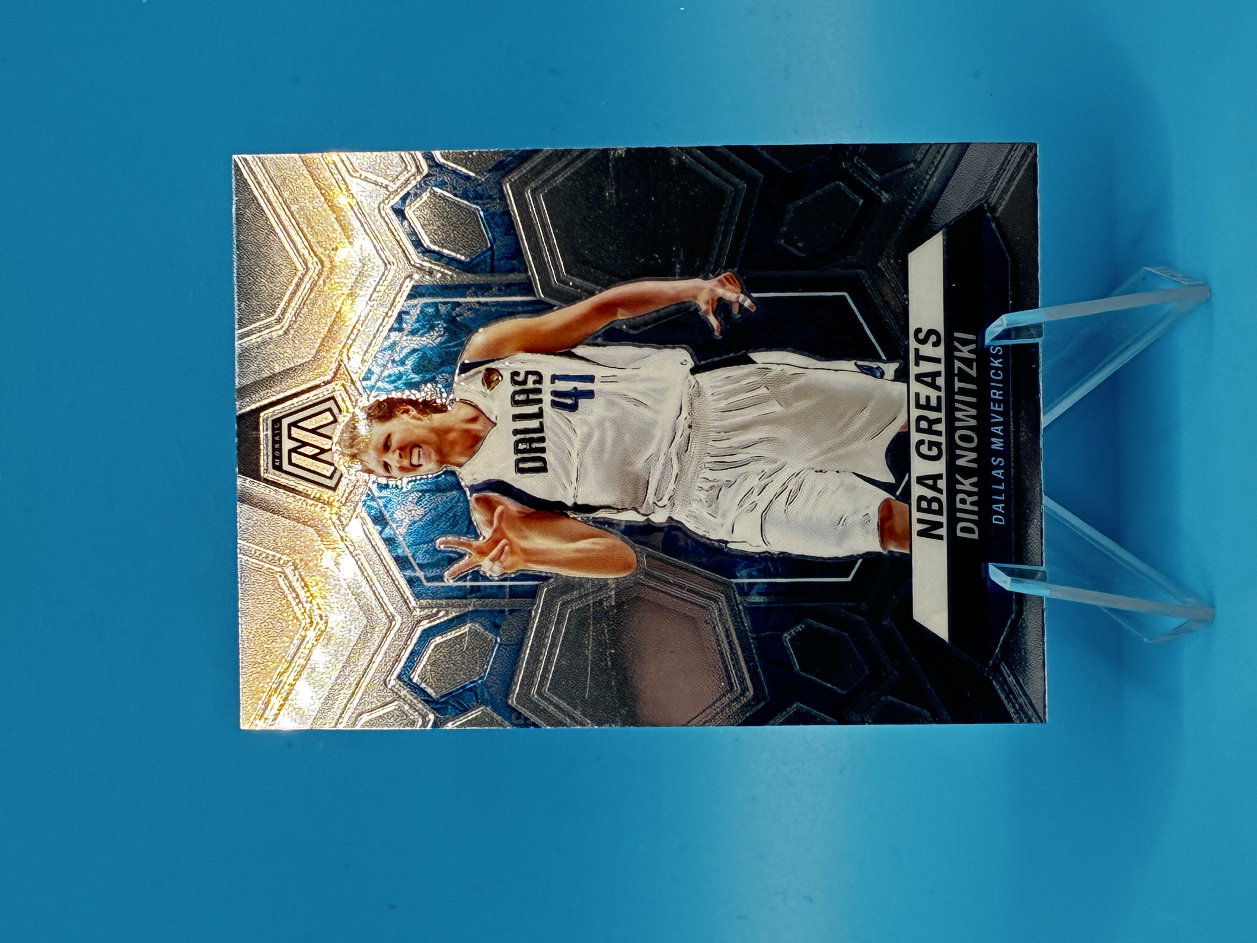 2023/2024 Panini Mosaic Dirk Nowitzki NBA Greats #298 Dallas Mavericks – Vorderseite