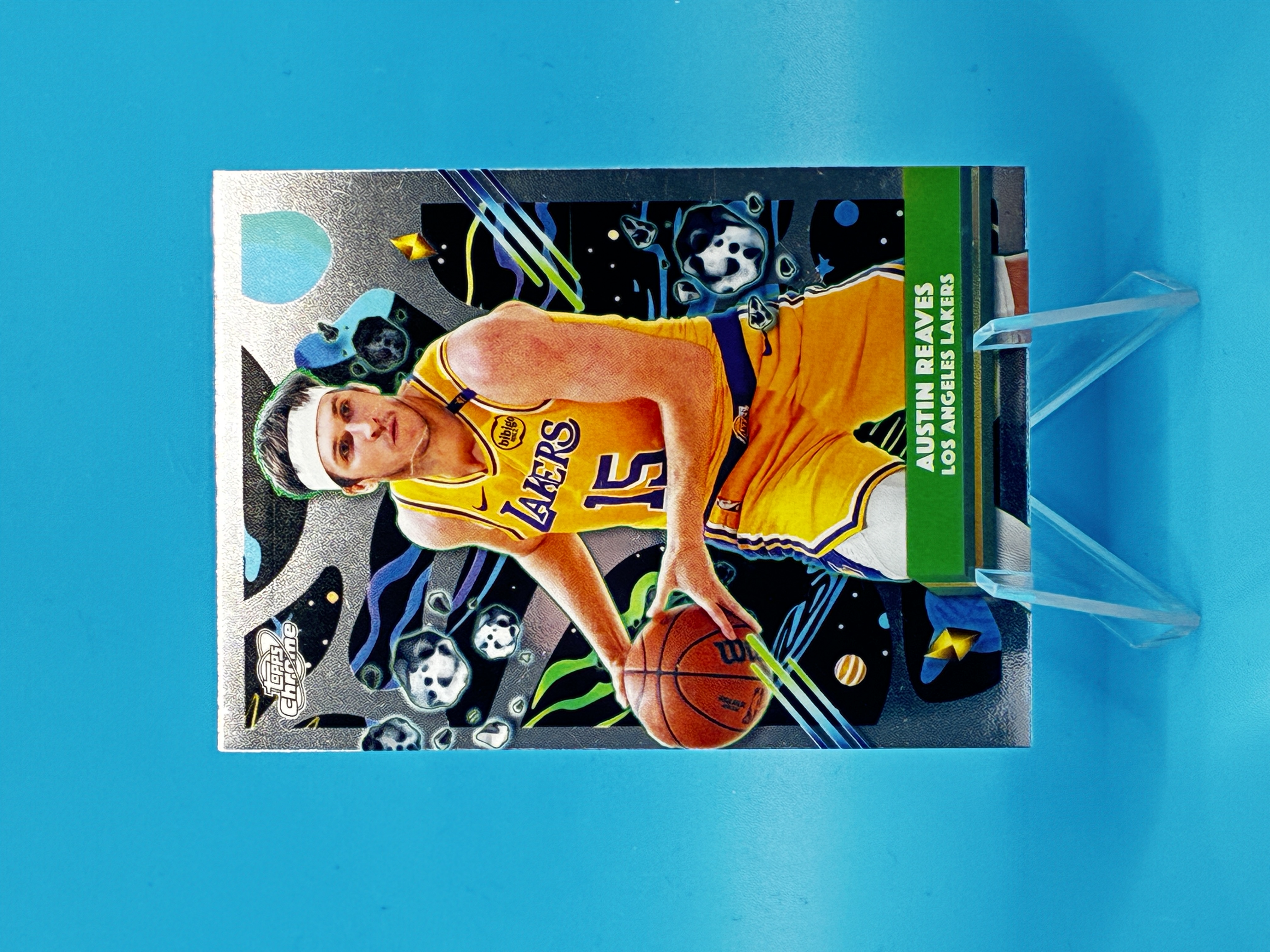 2025/2026 Topps Chrome Cosmic Austin Reaves #159 Los Angeles Lakers – Vorderseite