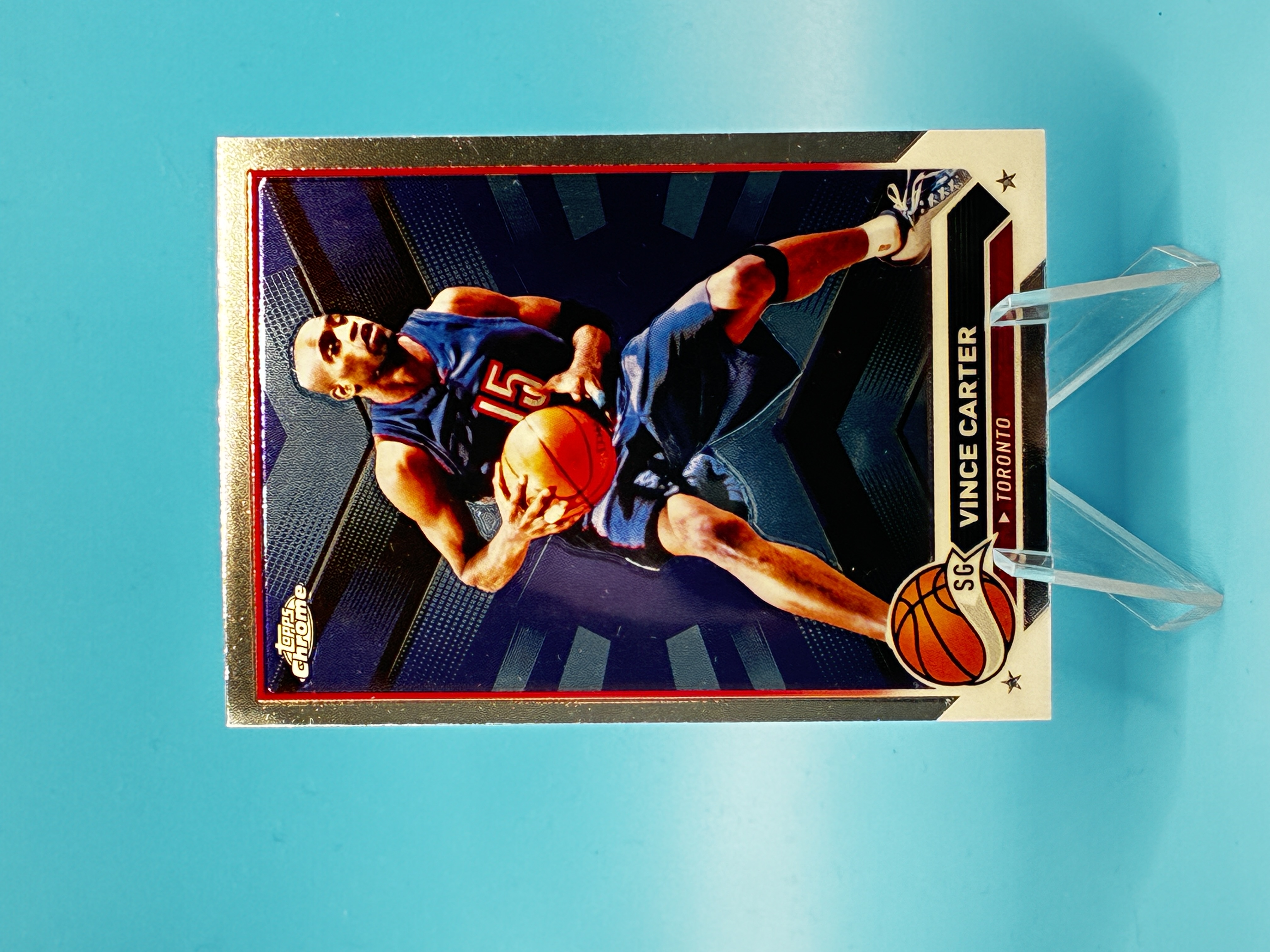 2023/2024 Topps Chrome Vince Carter #82 Toronto Raptors – Vorderseite
