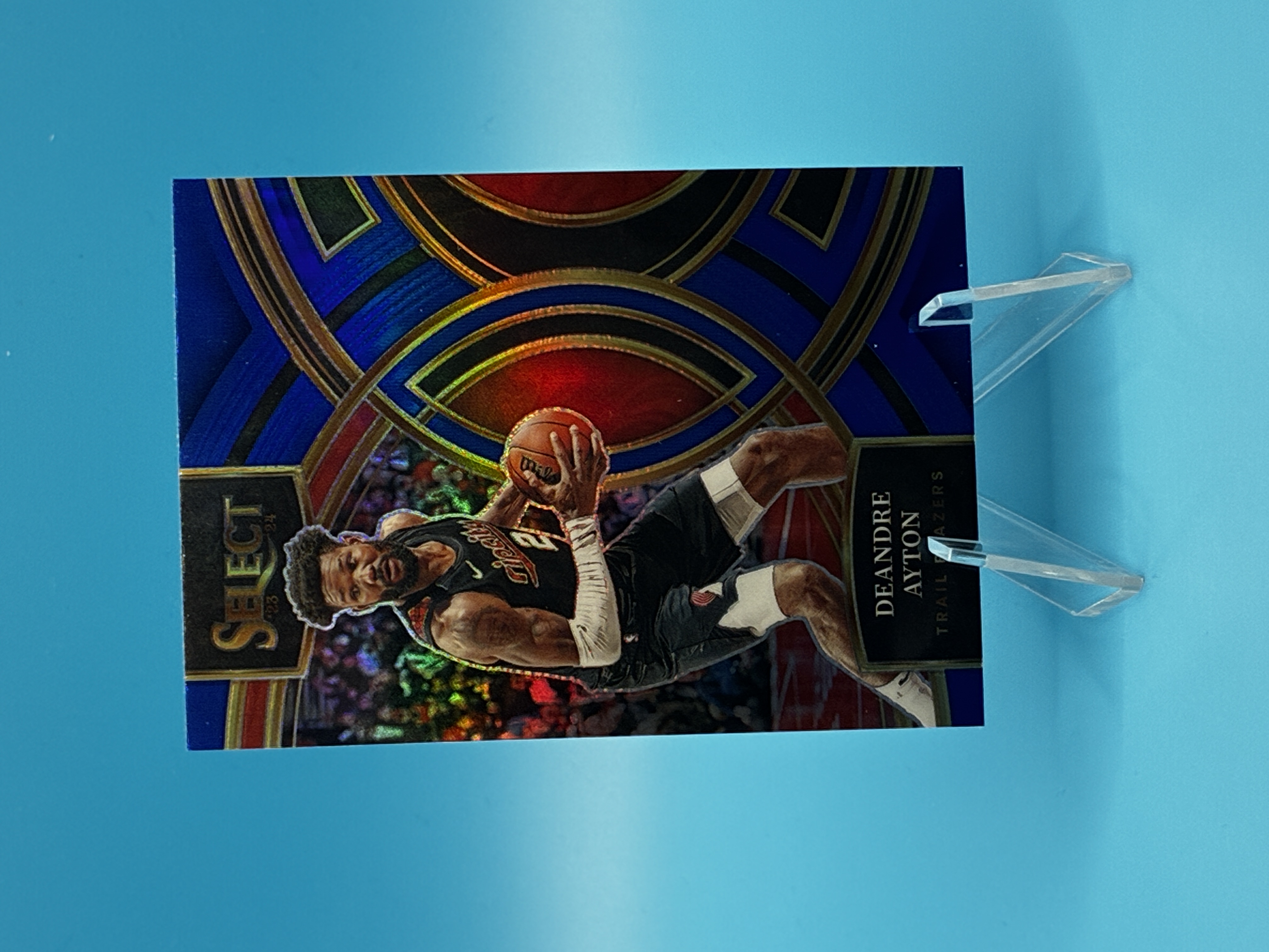 2023/2024 Panini Select Deandre Ayton Blue Premier #190 Portland Trail Blazers – Vorderseite