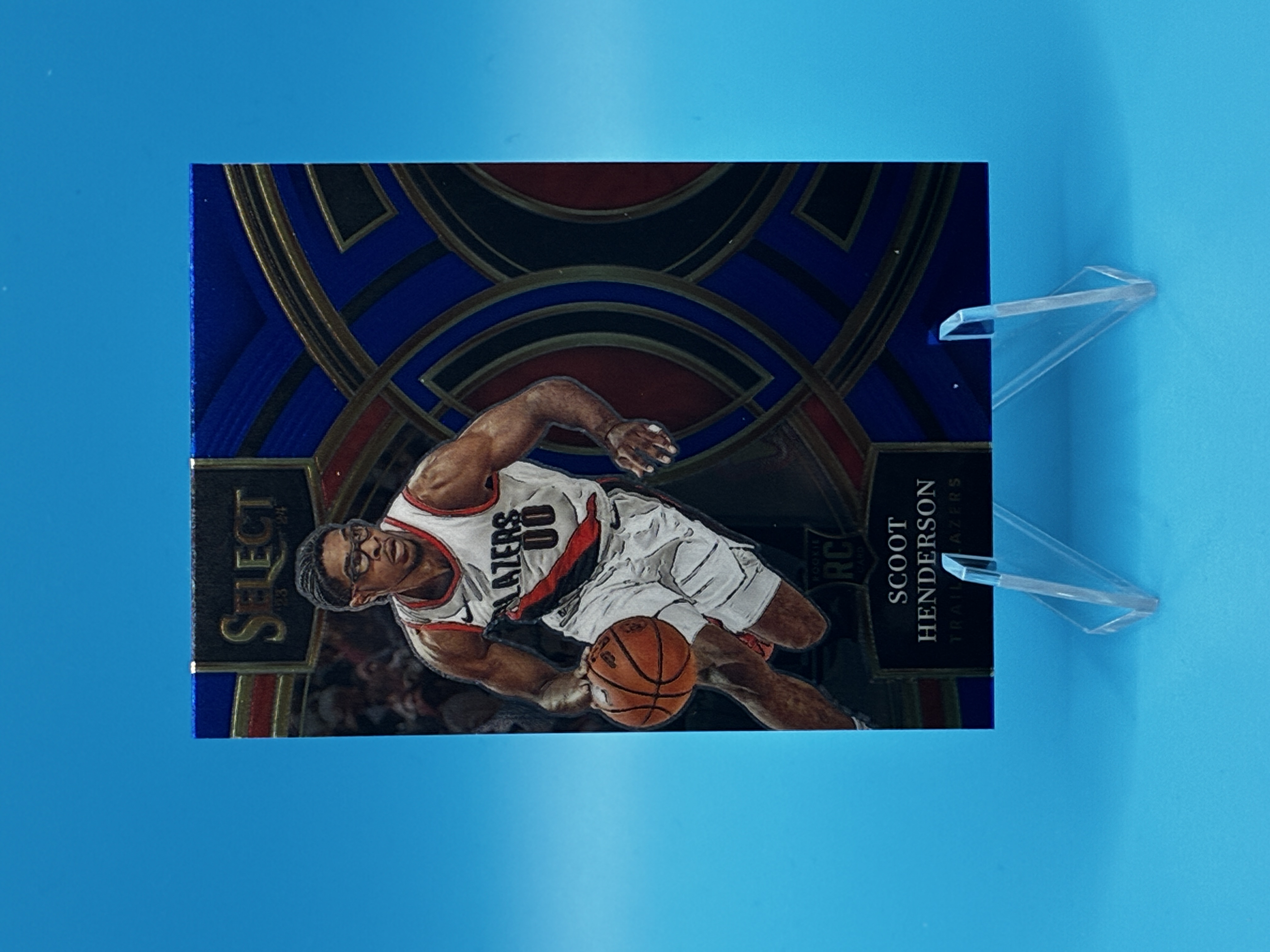 2023/2024 Panini Select Scoot Henderson Blue Premier #129 Portland Trail Blazers – Vorderseite