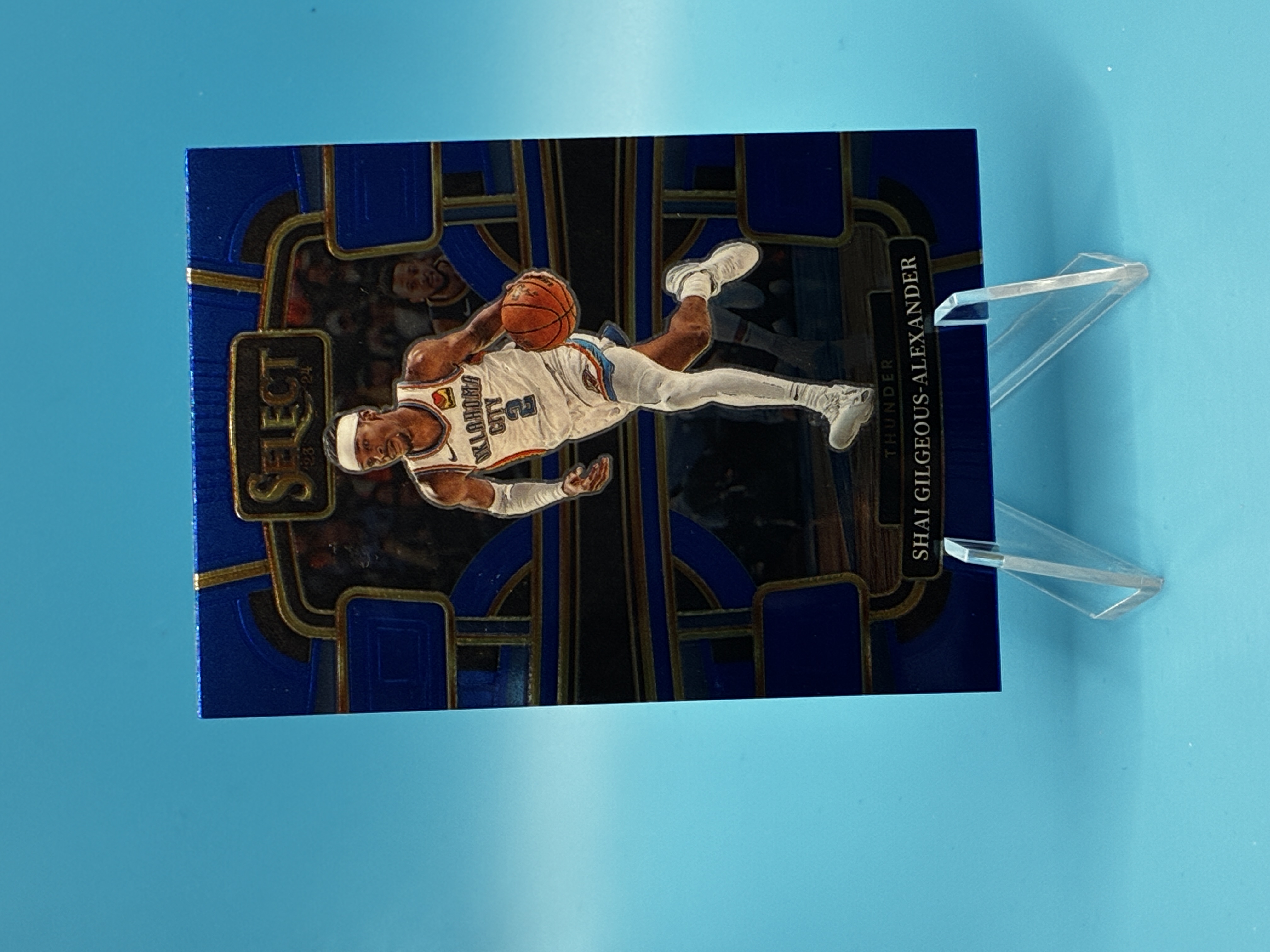 2023/2024 Panini Select Shai Gilgeous-Alexander Blue Concourse #57 Oklahoma City Thunder – Vorderseite