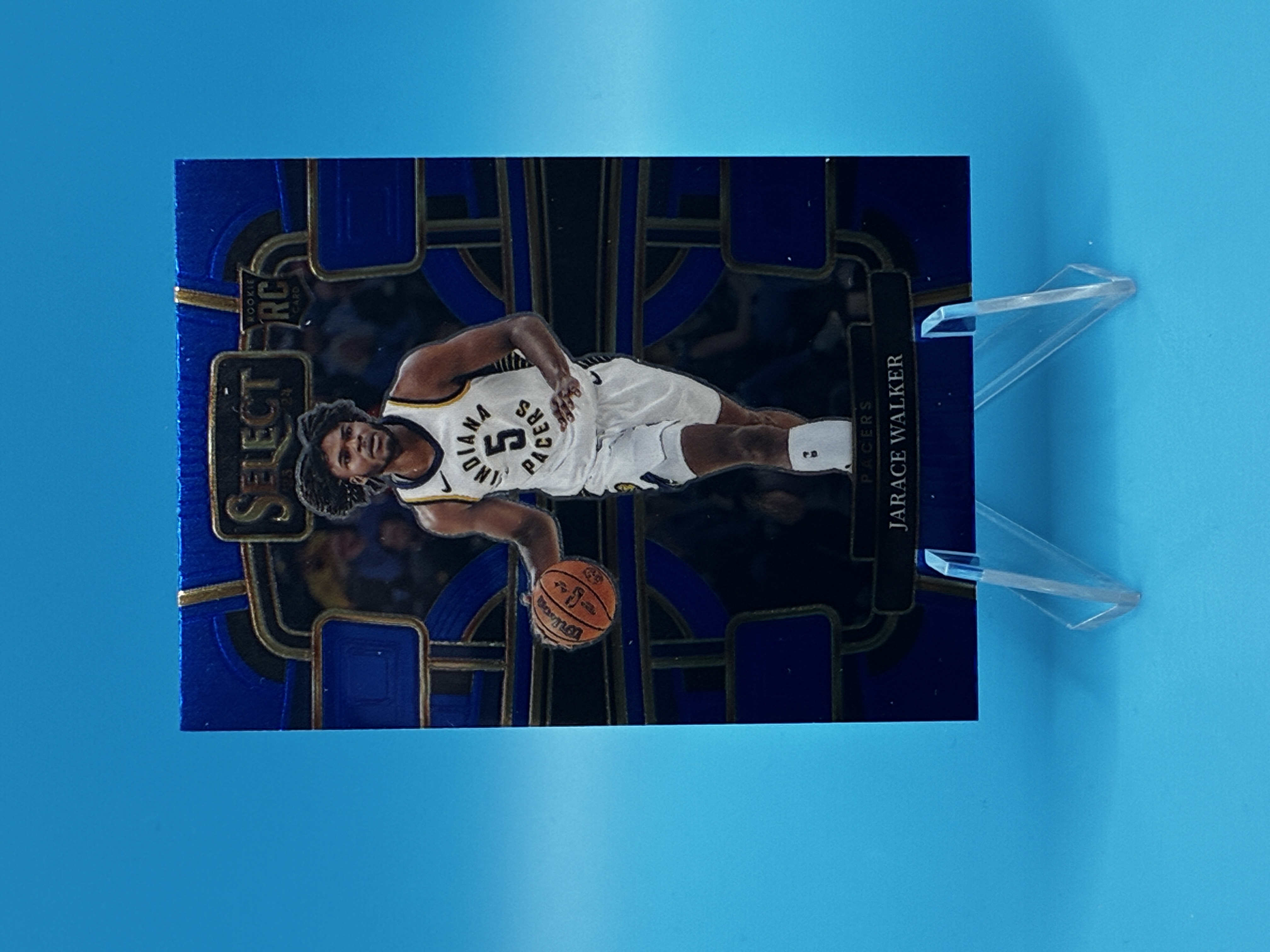 2023/2024 Panini Select Jarace Walker Blue Concourse #86 Indiana Pacers – Vorderseite
