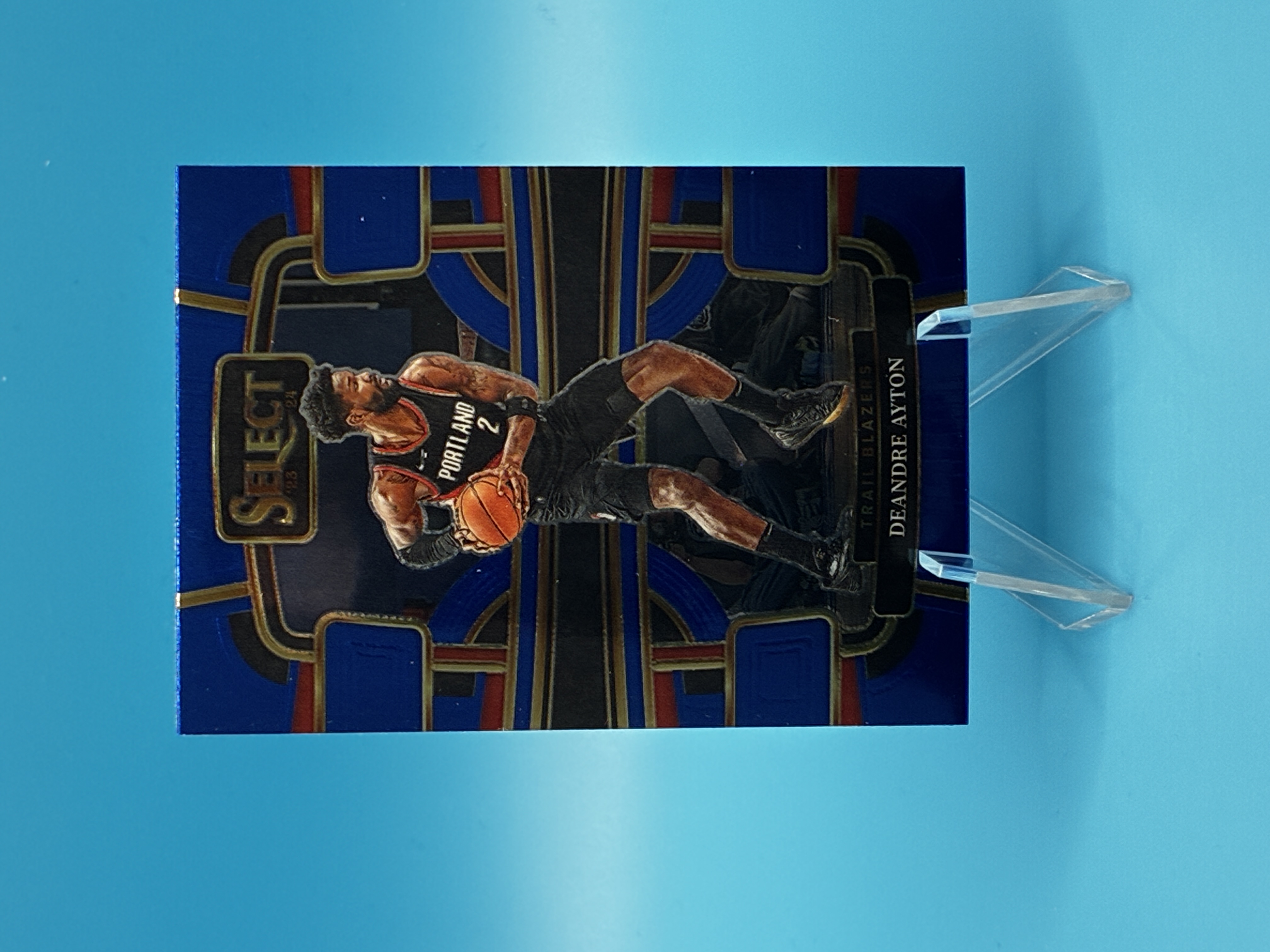 2023/2024 Panini Select Deandre Ayton Blue Concourse #11 Portland Trail Blazers – Vorderseite