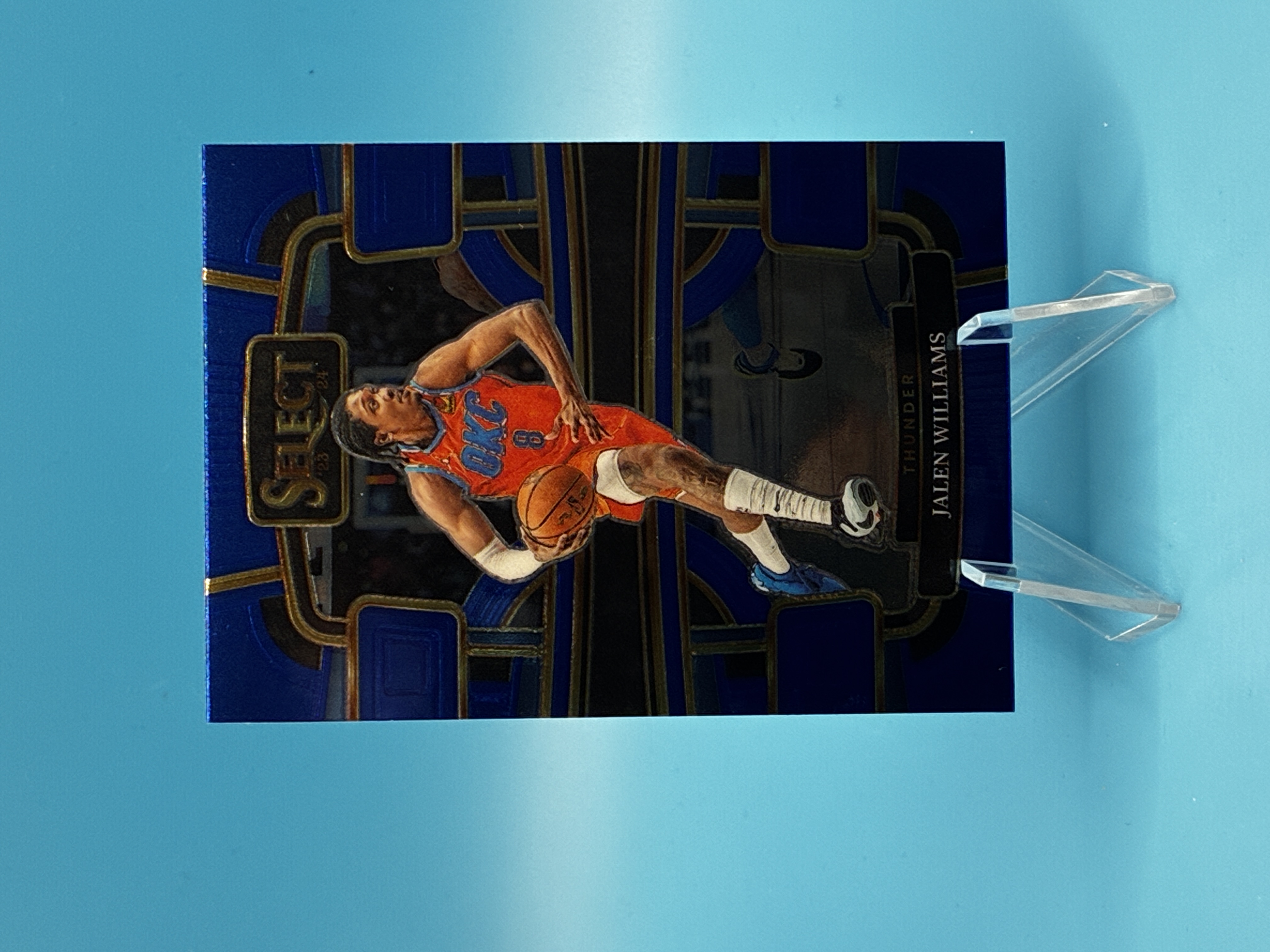 2023/2024 Panini Select Jalen Williams Blue Concourse #9 Oklahoma City Thunder – Vorderseite