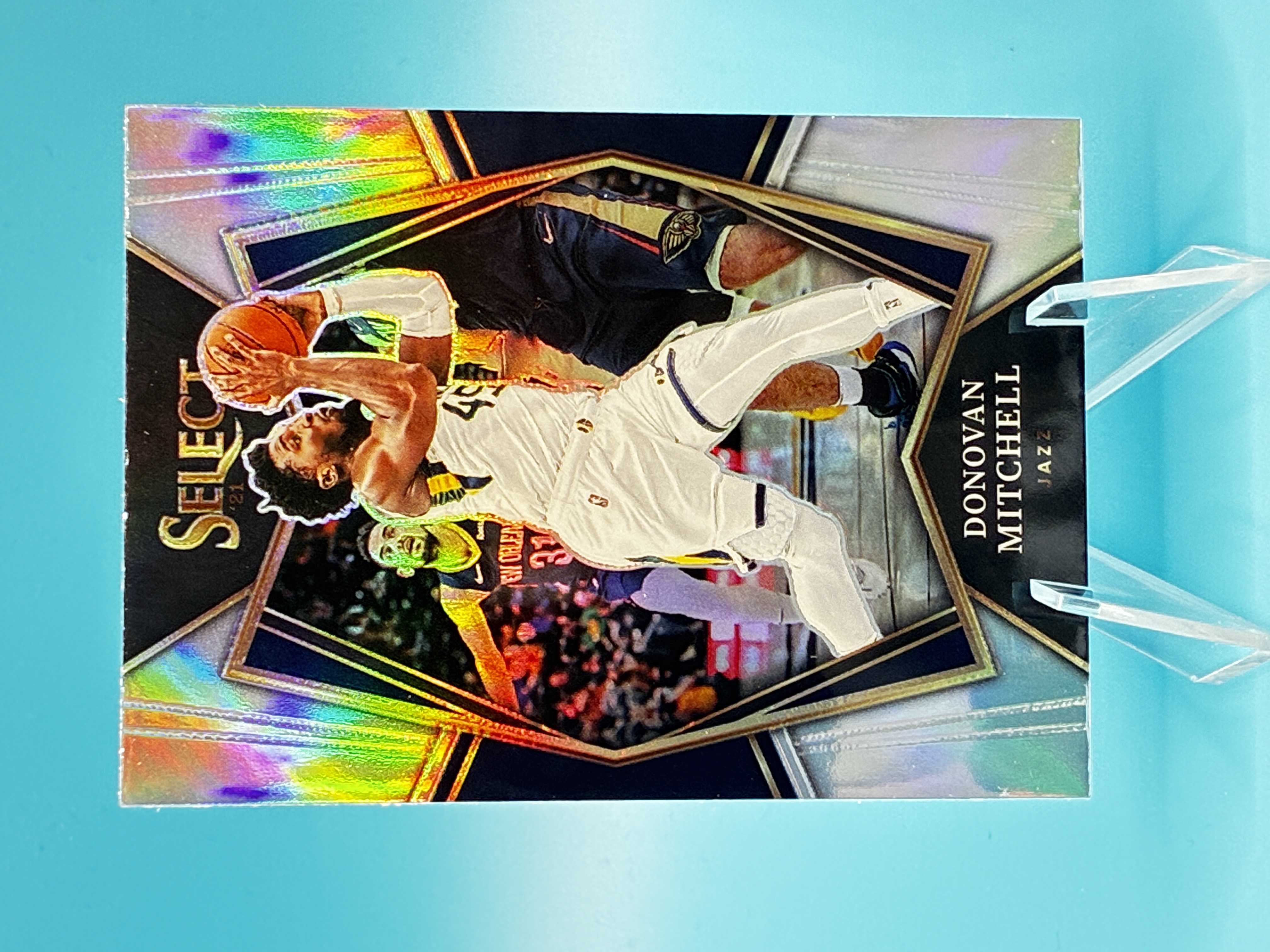 2021/2022 Panini Select Donovan Mitchell Silver Premier Level #178 Utah Jazz – Vorderseite