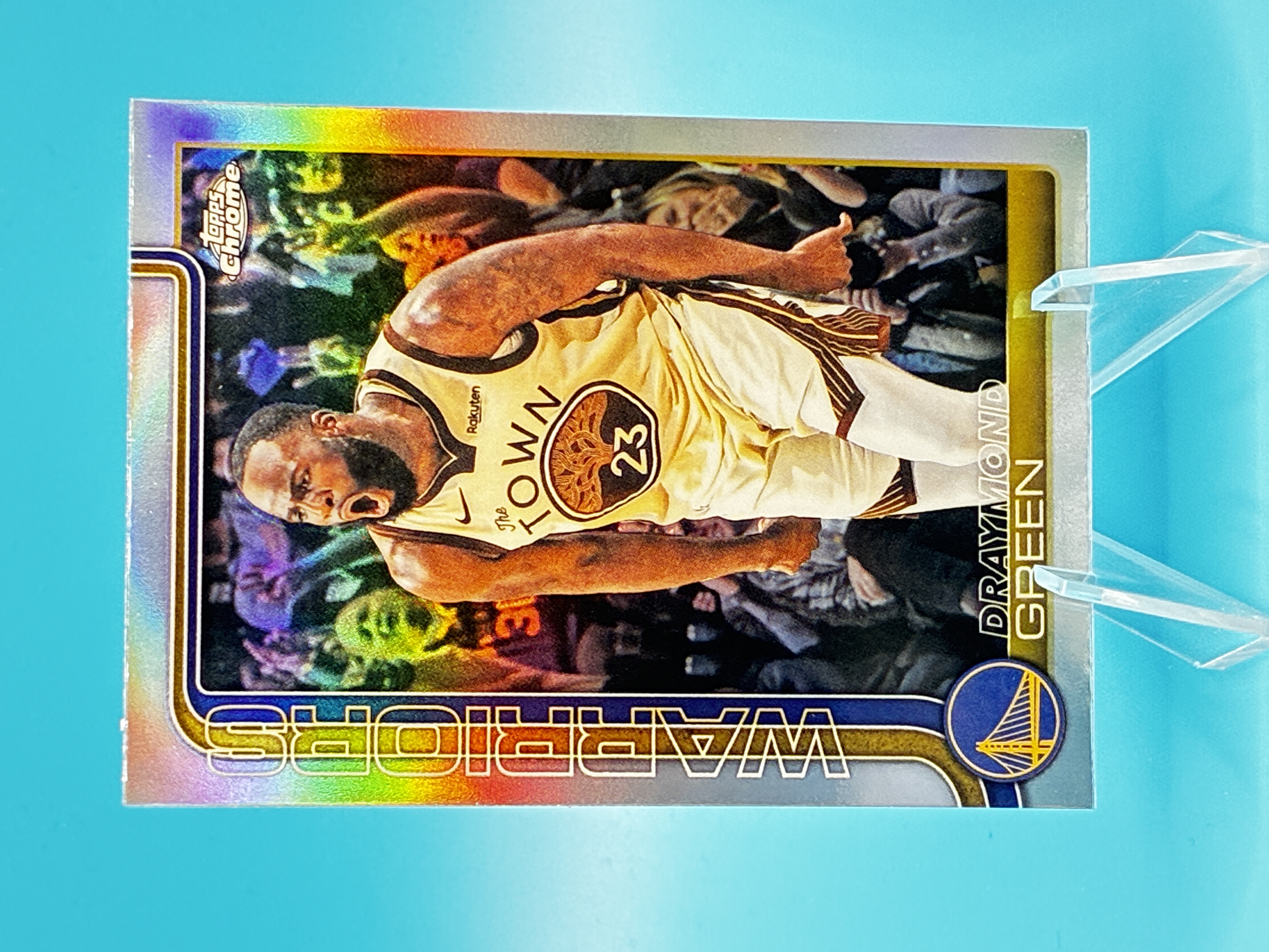2025/2026 Topps Chrome Draymond Green Refractor #16 Golden State Warriors – Vorderseite