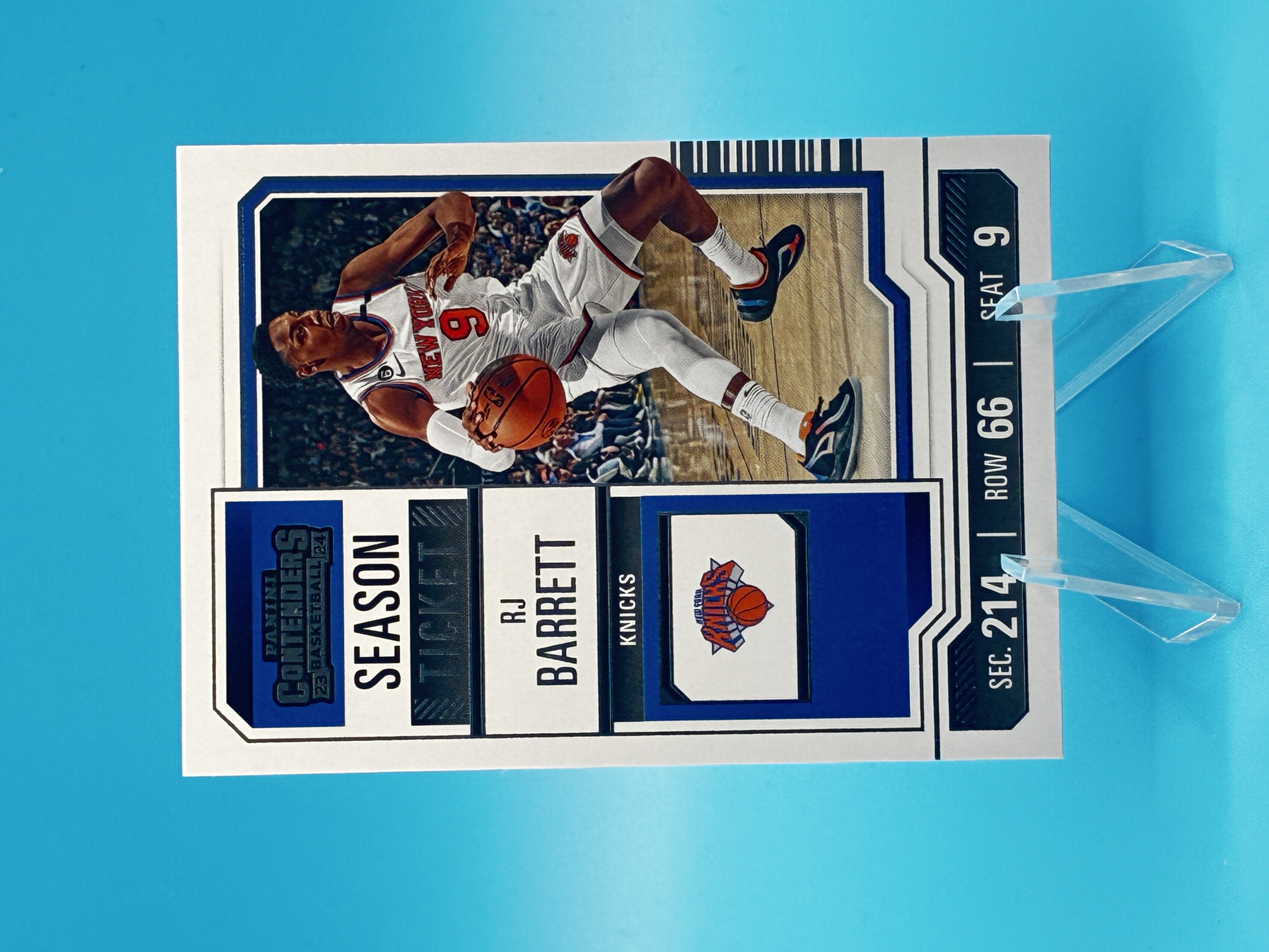 2023/2024 Panini Contenders Basketball RJ Barrett #2 New York Knicks – Vorderseite