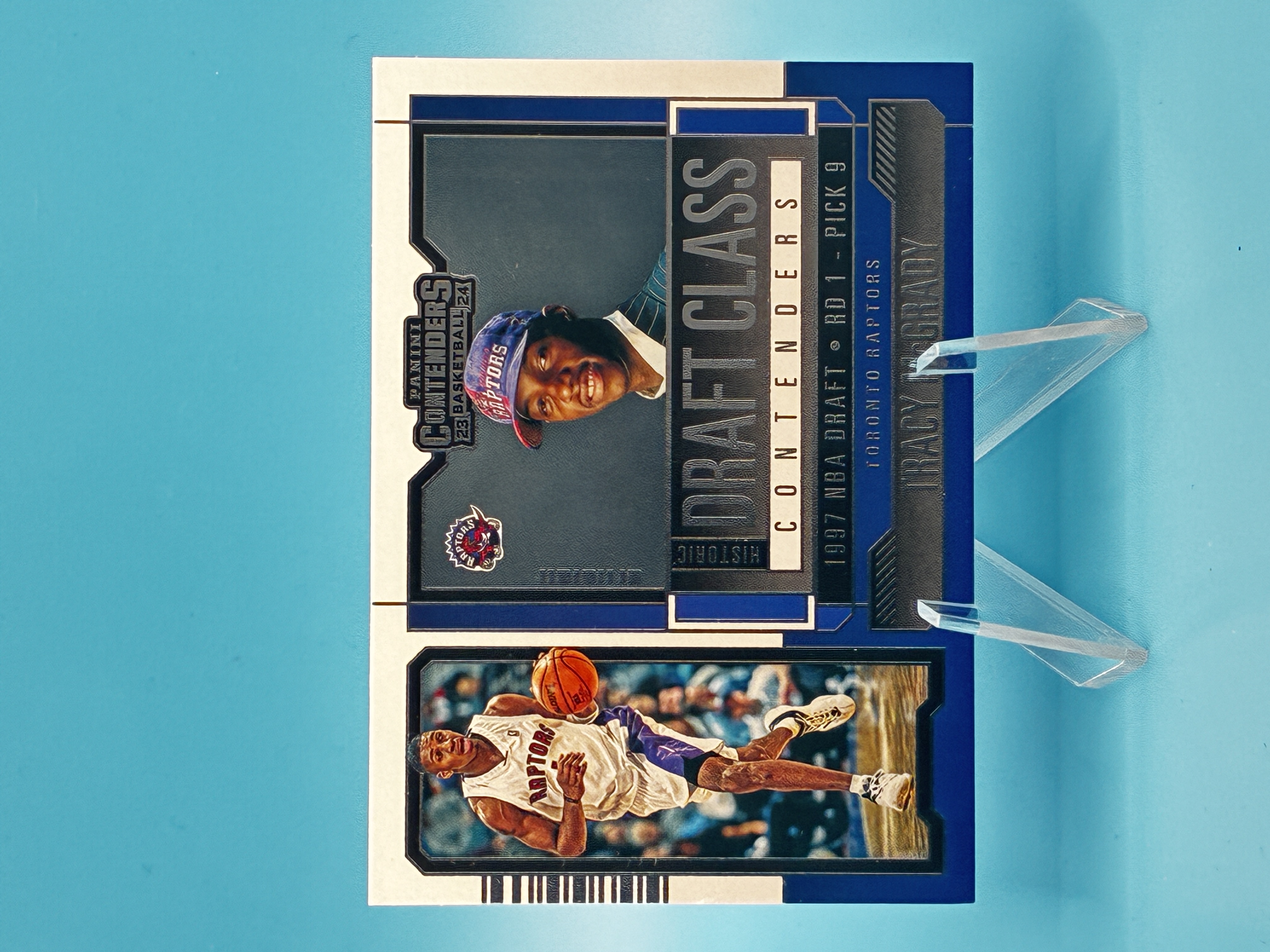 2023/2024 Panini Contenders Tracy McGrady Historic Draft Class #12 Toronto Raptors – Vorderseite
