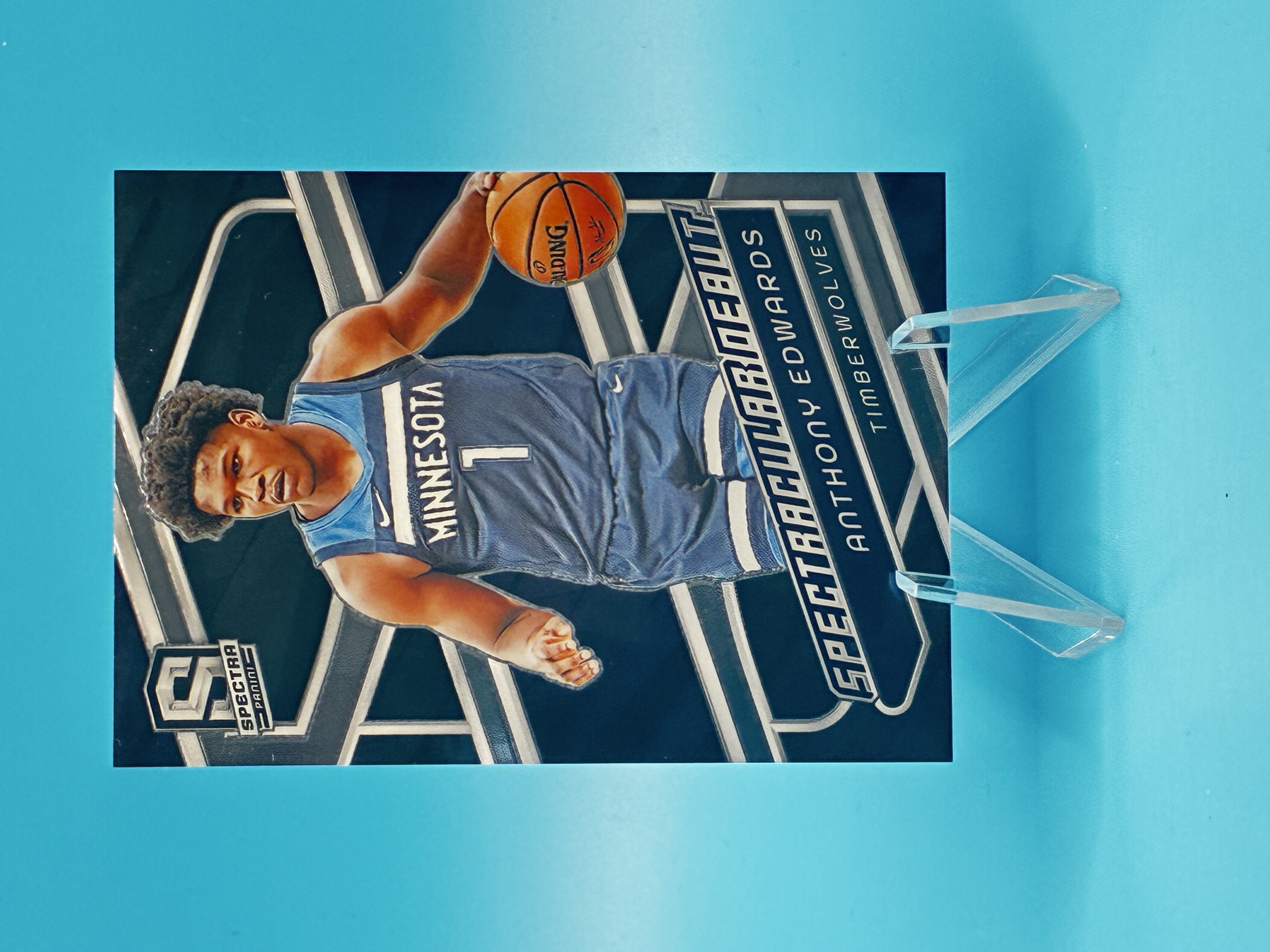 2023/2024 Panini Spectra Anthony Edwards Spectracular Debut #197 Minnesota Timberwolves – Vorderseite