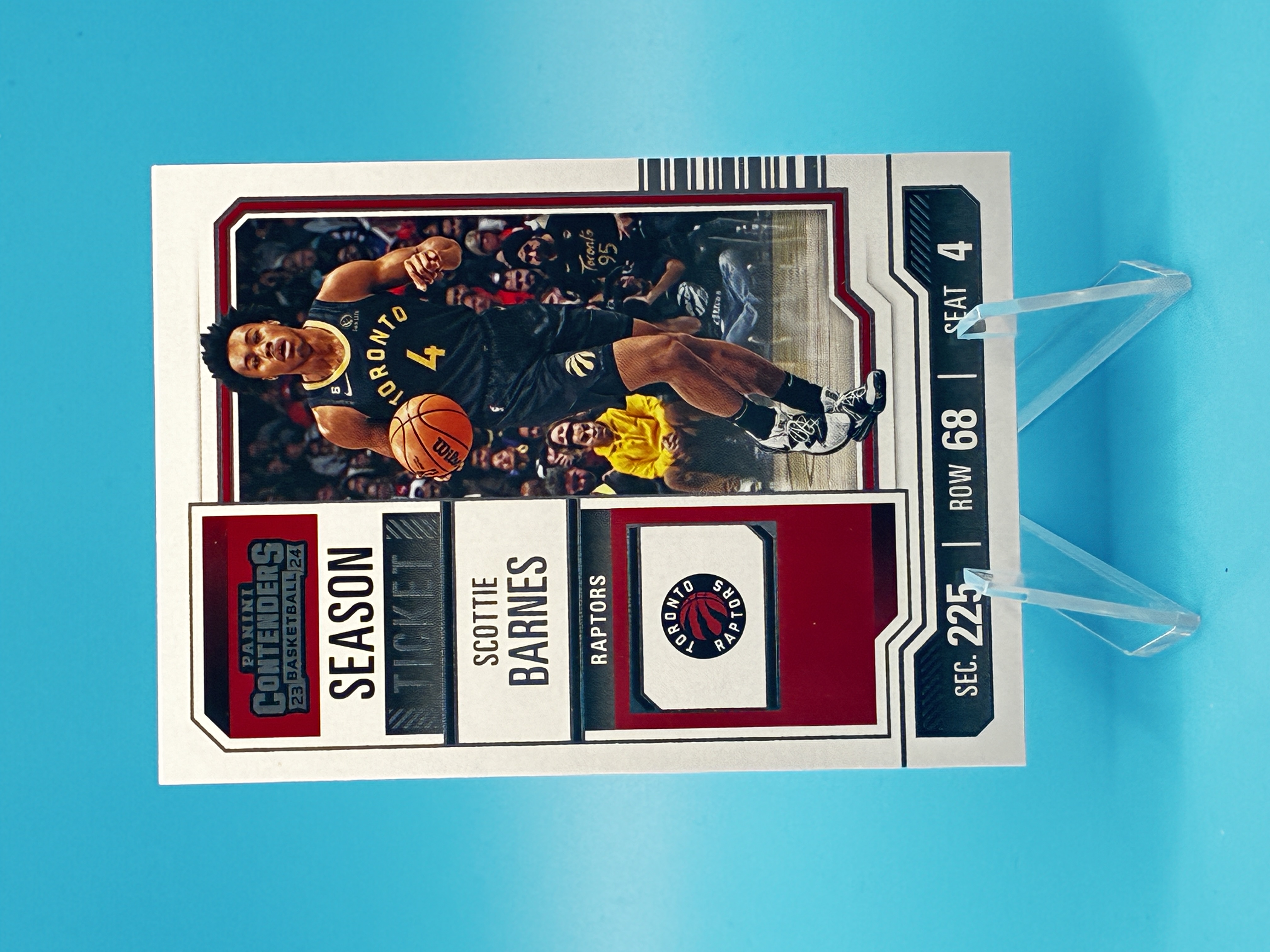 2023/2024 Panini Contenders Basketball Scottie Barnes Season Ticket #37 Toronto Raptors – Vorderseite