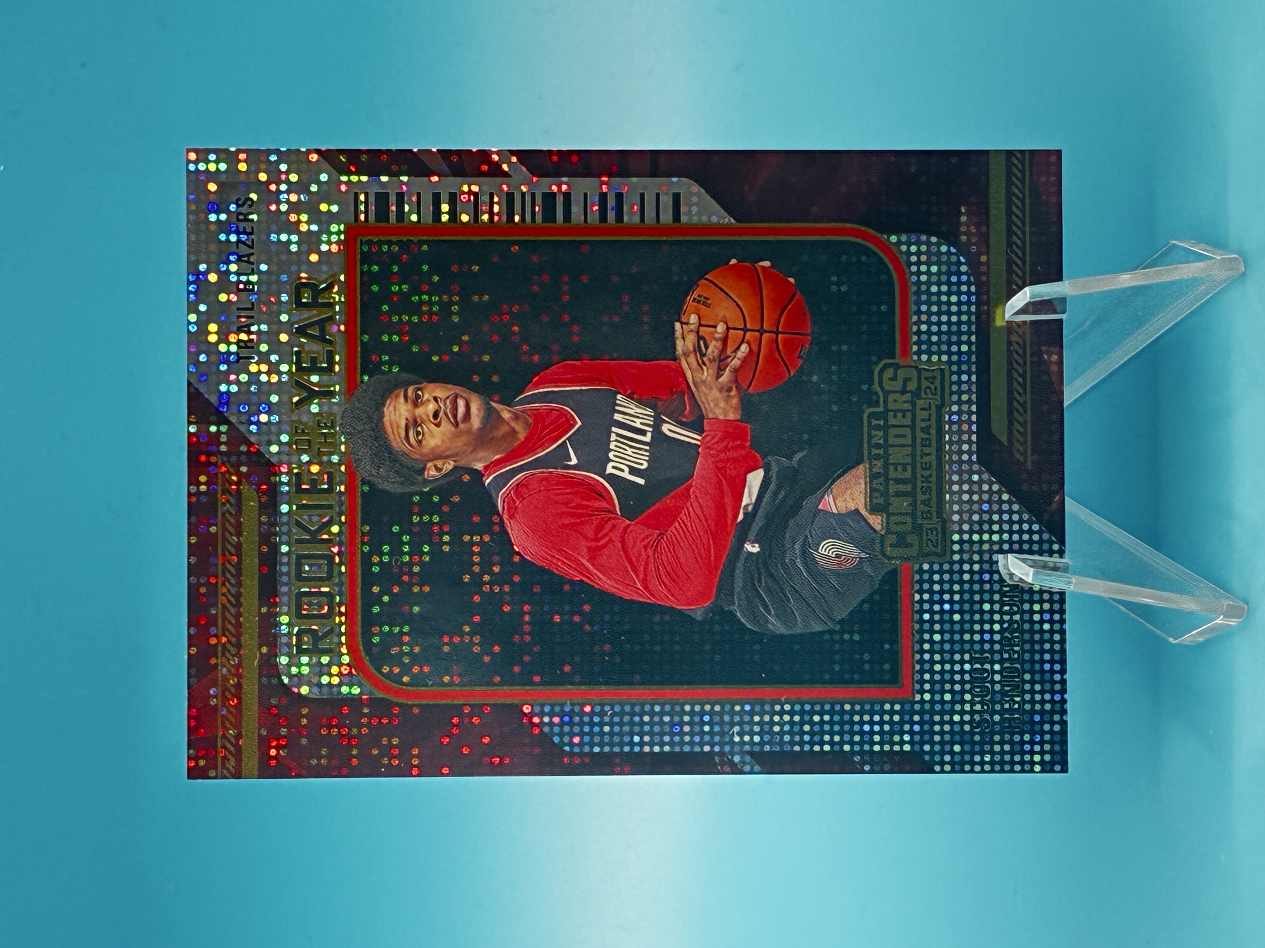 2023/2024 Panini Contenders Scoot Henderson Rookie of the Year #4 Portland Trail Blazers – Vorderseite