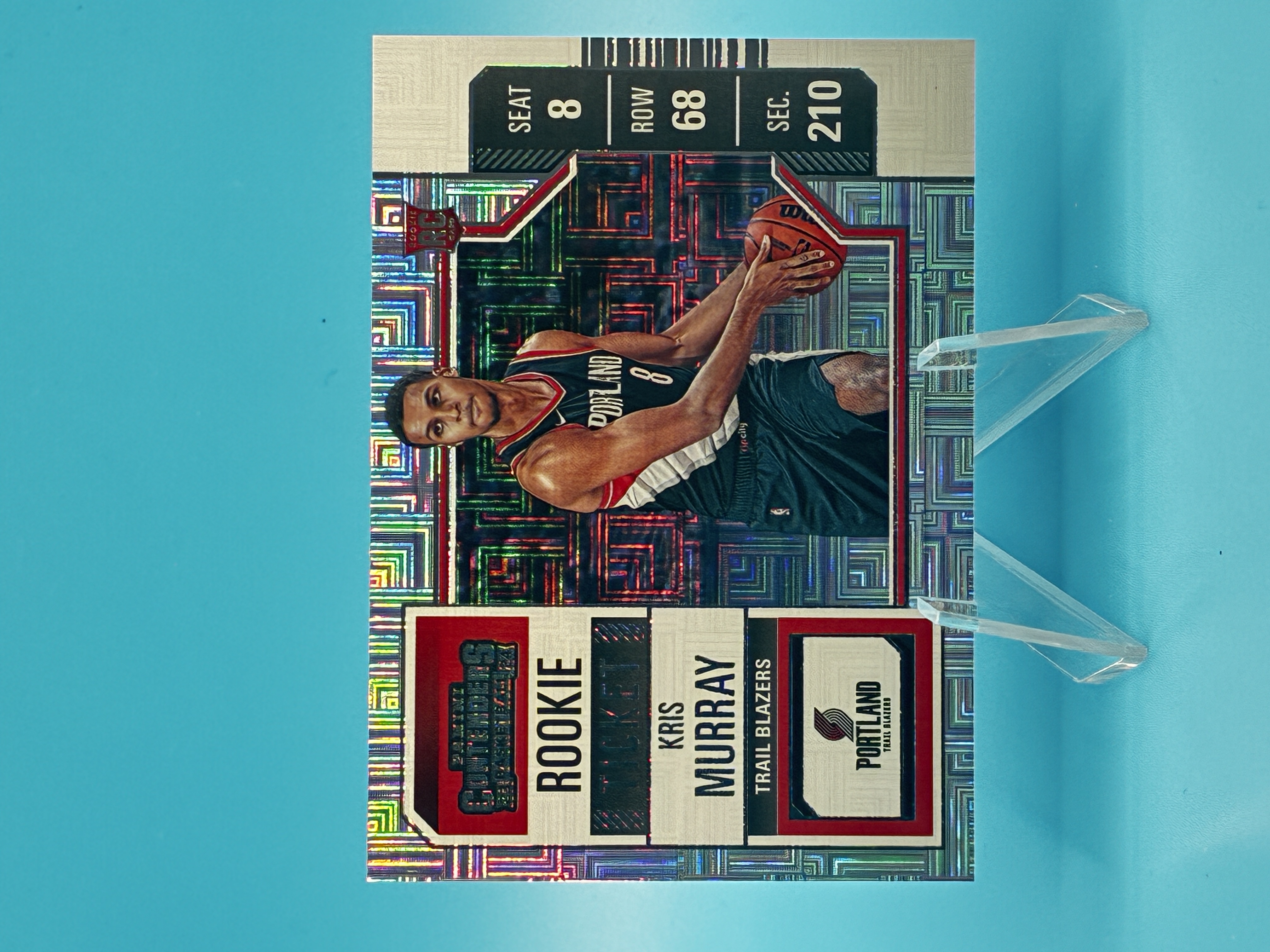 2023/2024 Panini Contenders Kris Murray Choice Season Ticket #125 Portland Trail Blazers – Vorderseite