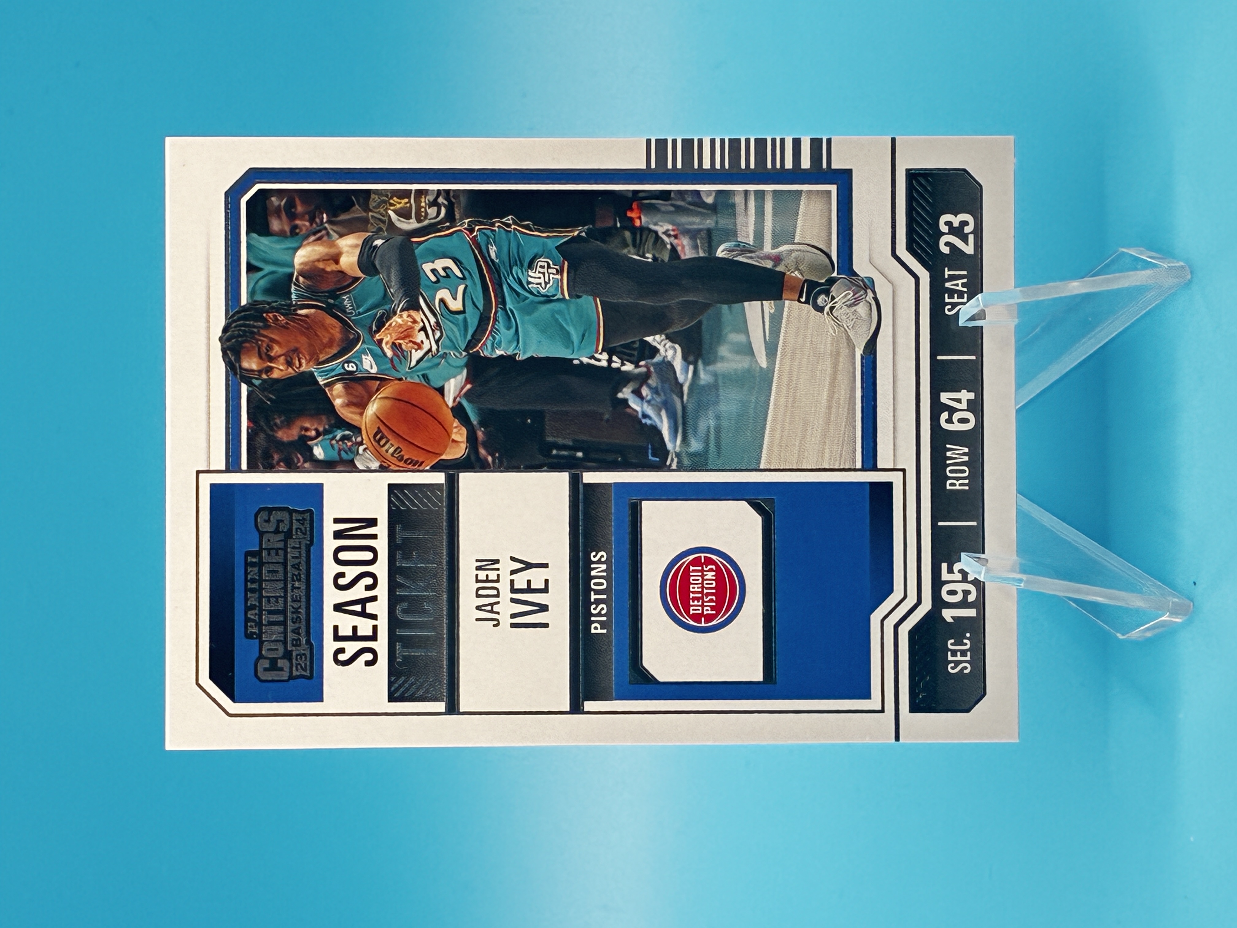 2023/2024 Panini Contenders Basketball Jaden Ivey #44 Detroit Pistons – Vorderseite