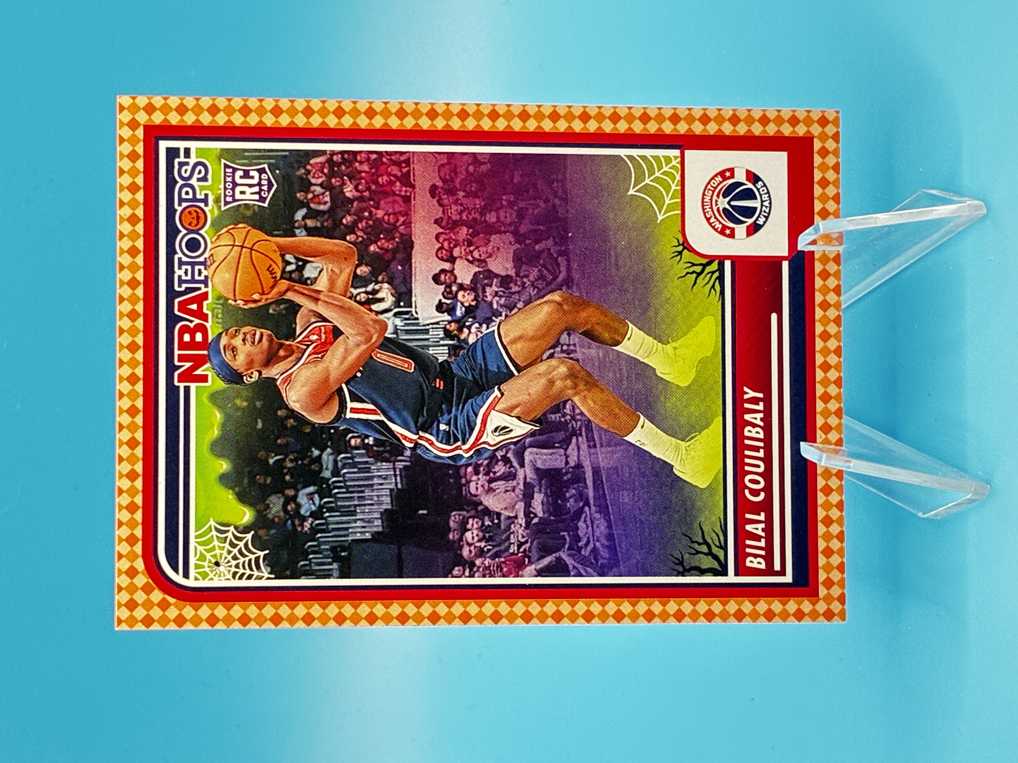 2023/2024 Panini Haunted Hoops Bilal Coulibaly Orange #175 Washington Wizards – Vorderseite