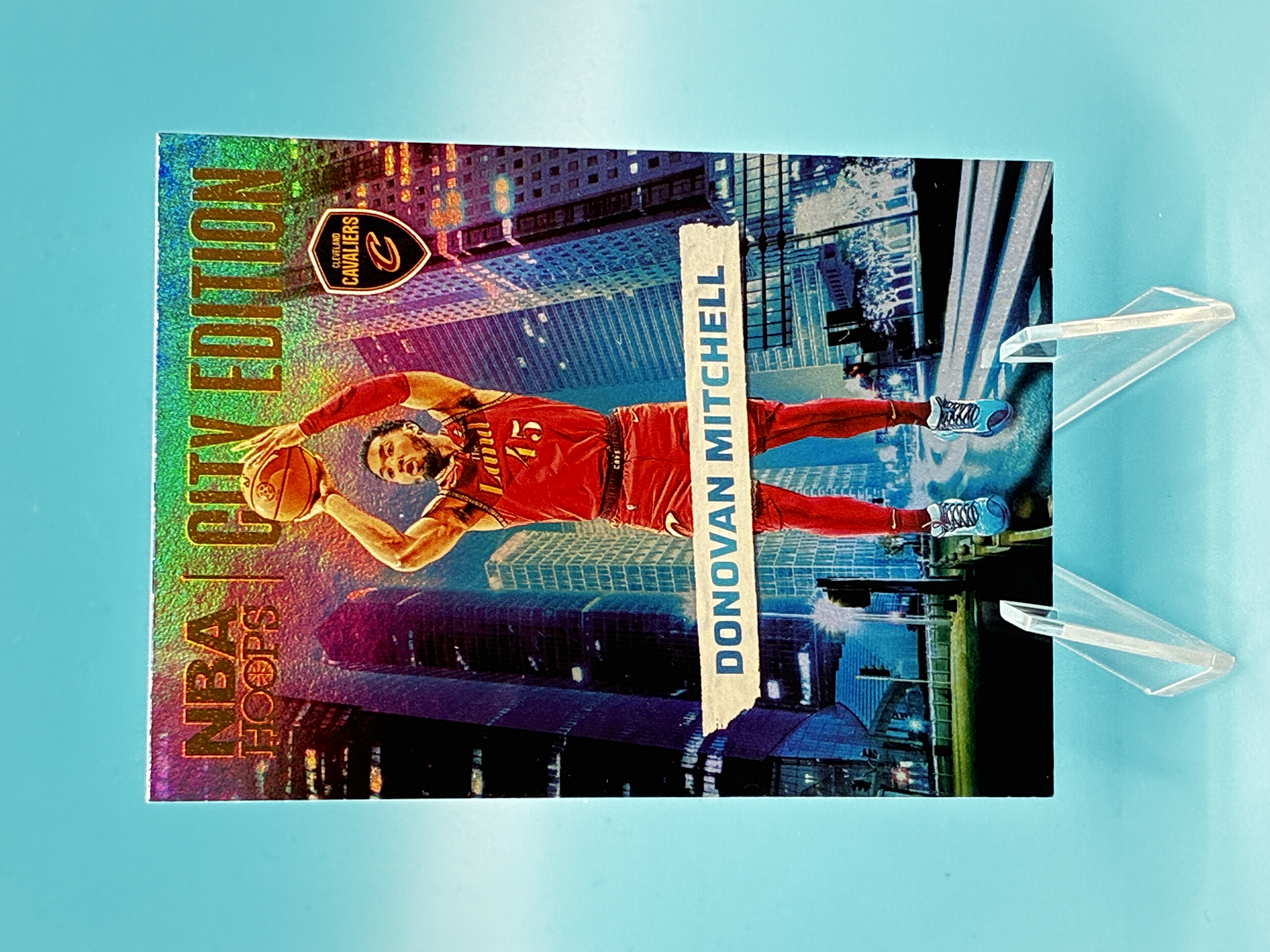 2024/2025 Panini Hoops Donovan Mitchell Holo City Edition #21 Cleveland Cavaliers – Vorderseite