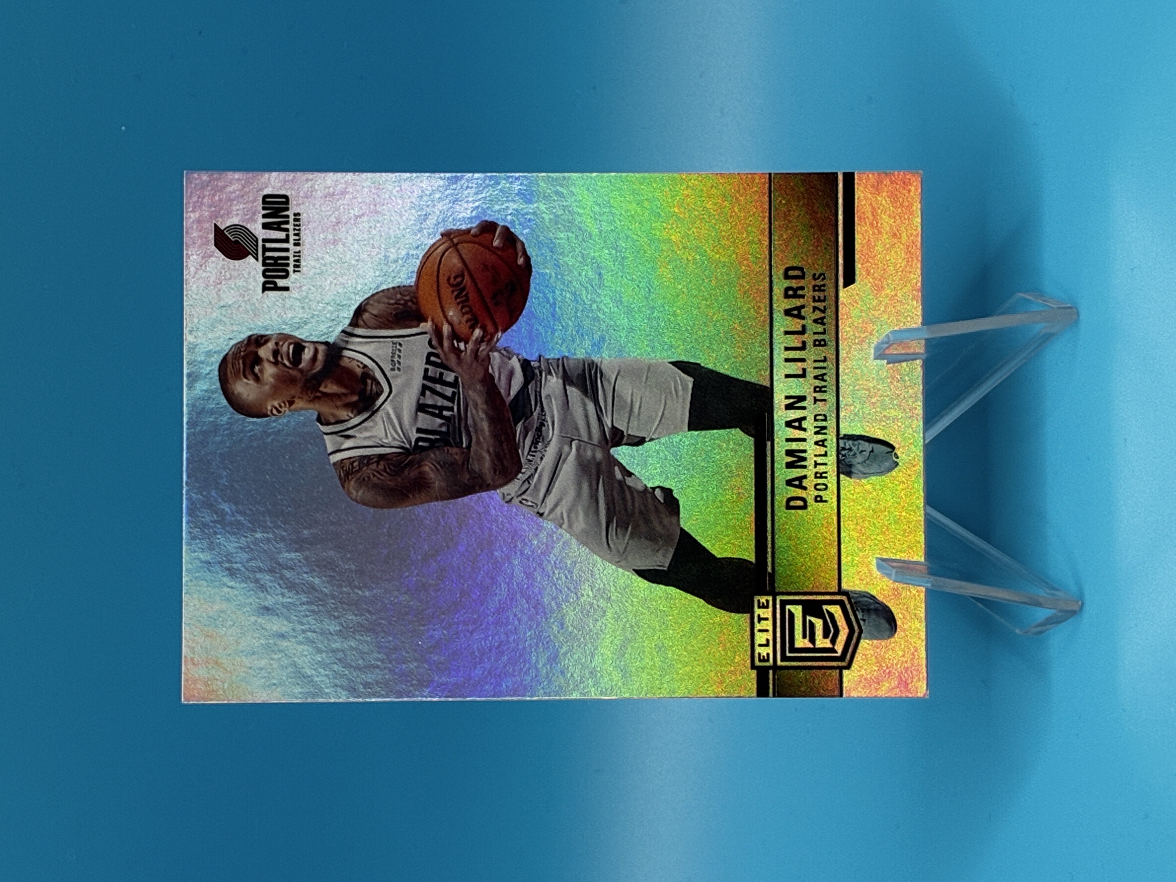 2021/2022 Panini Donruss Elite Damian Lillard #28 Portland Trail Blazers – Vorderseite