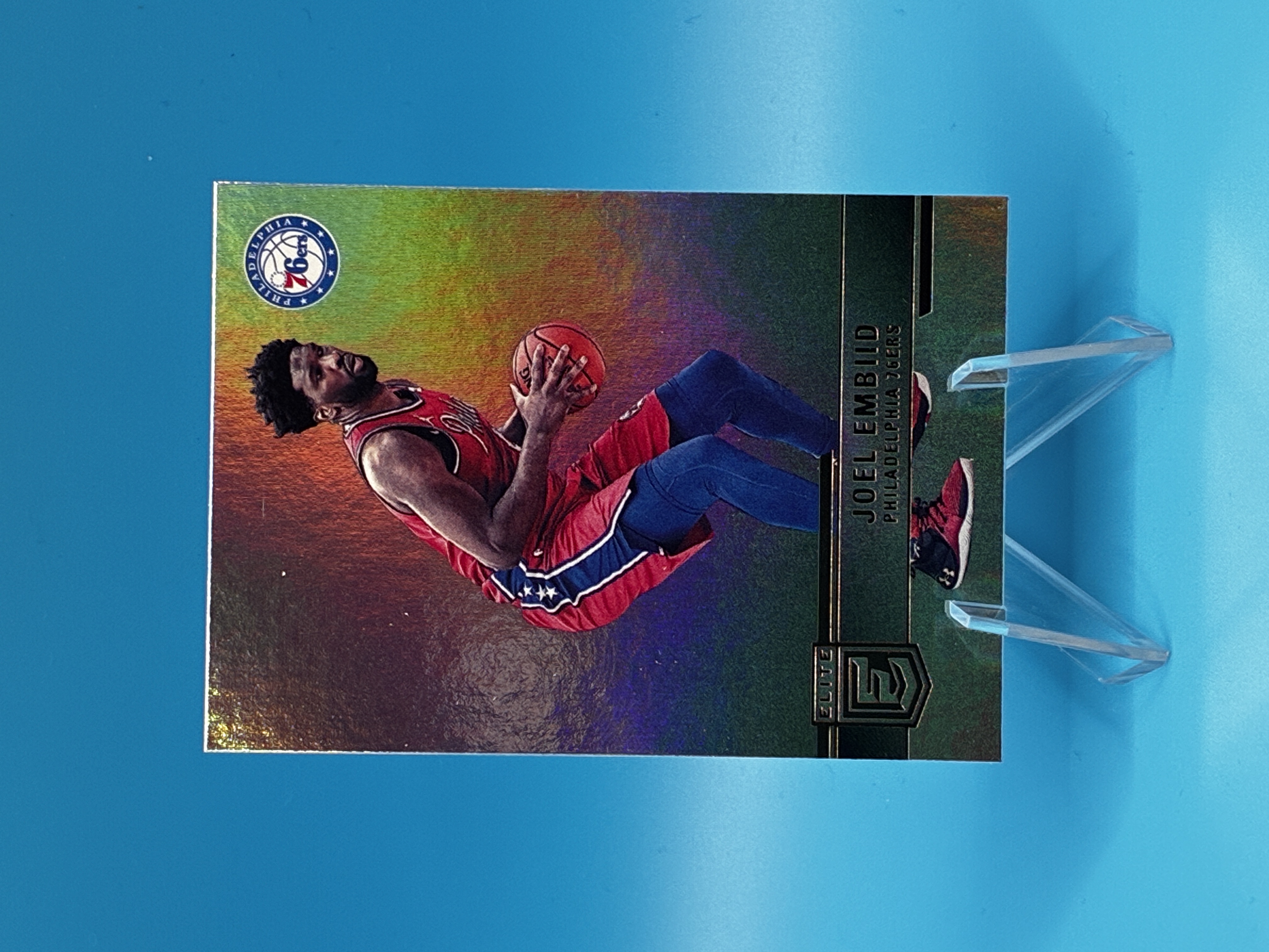2021/2022 Panini Donruss Elite Joel Embiid #9 Philadelphia 76ers – Vorderseite