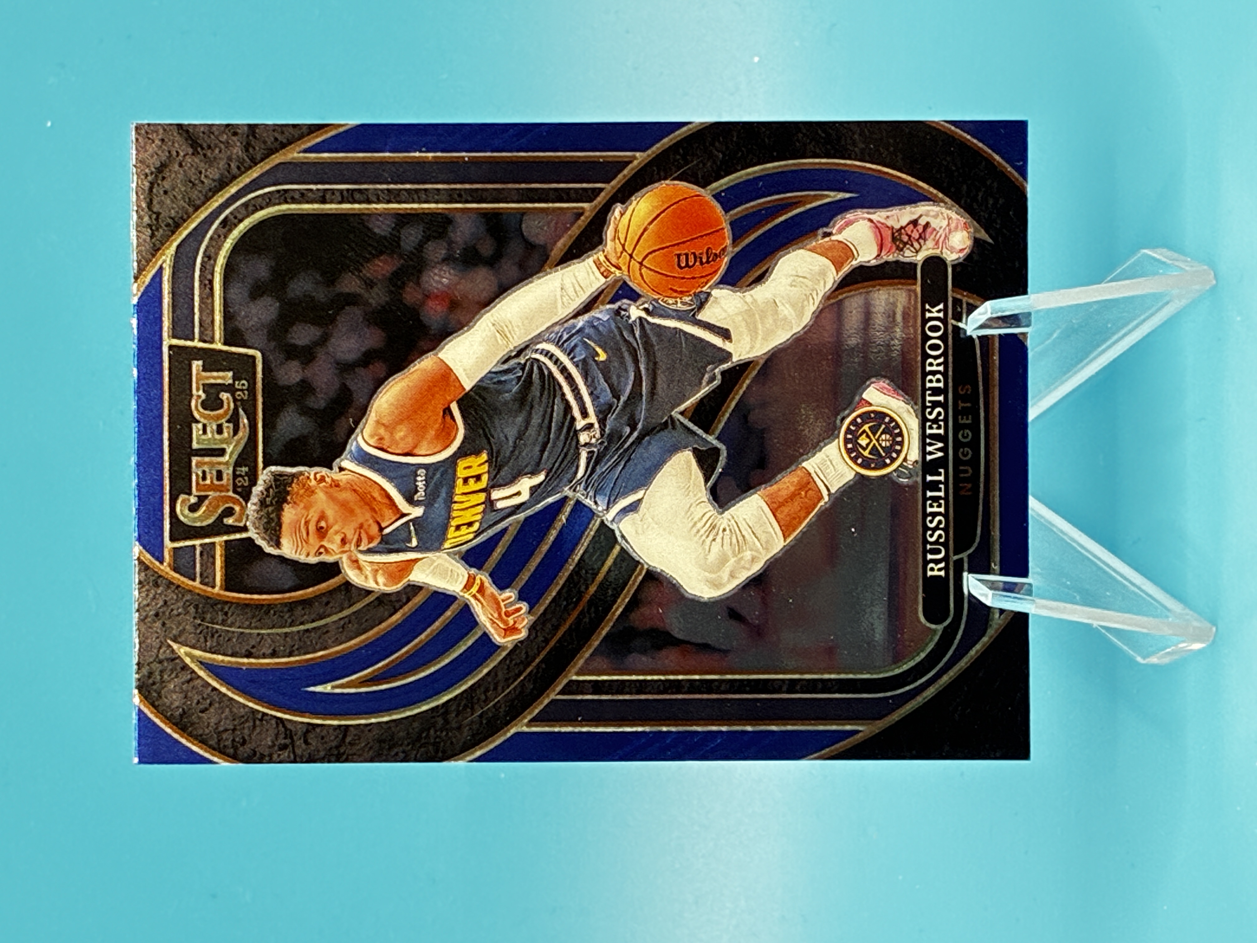 2024/2025 Panini Select Russell Westbrook Blue Premier Level #104 Denver Nuggets – Vorderseite