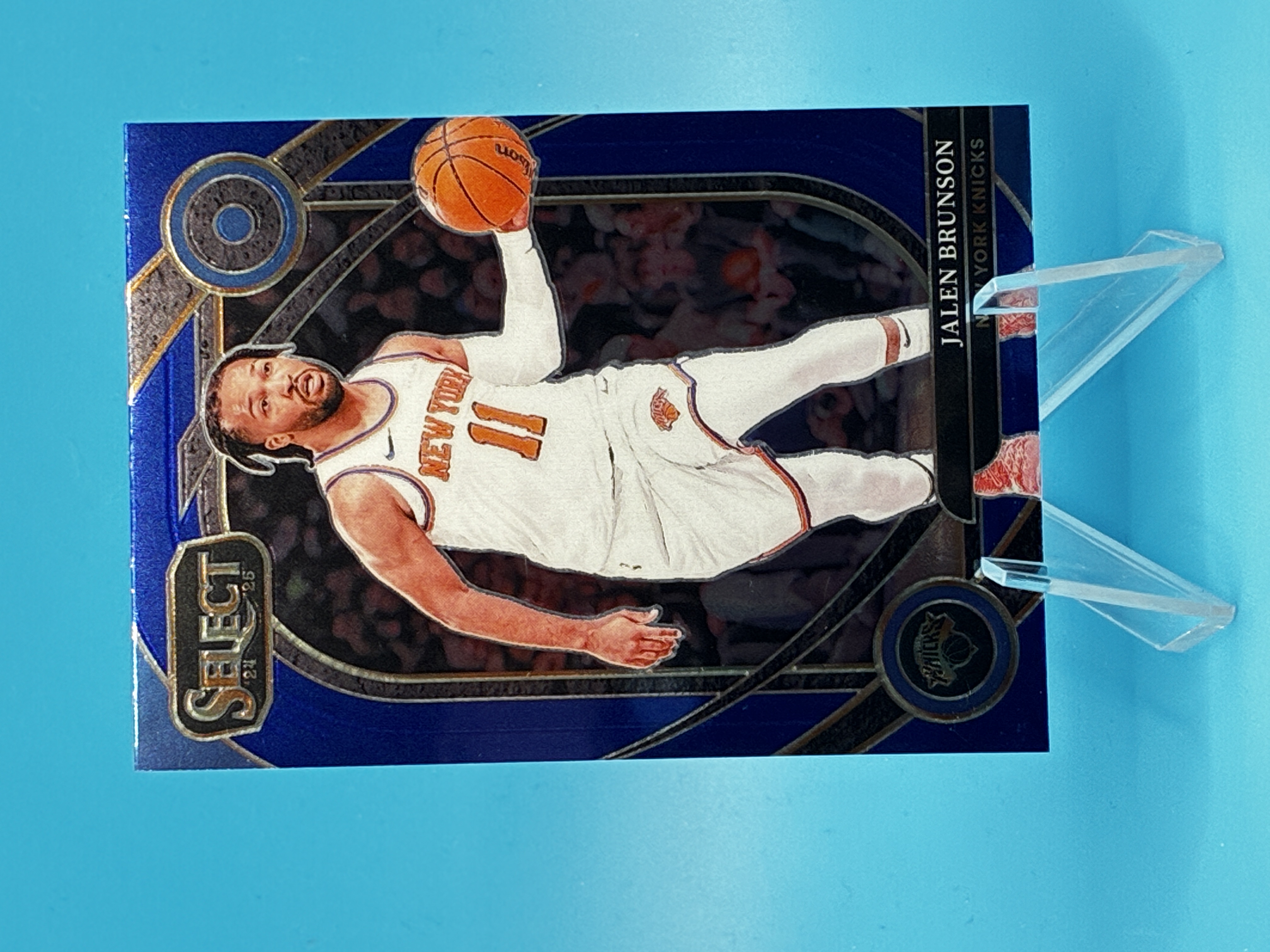 2024/2025 Panini Select Jalen Brunson Blue Courtside #228 New York Knicks – Vorderseite