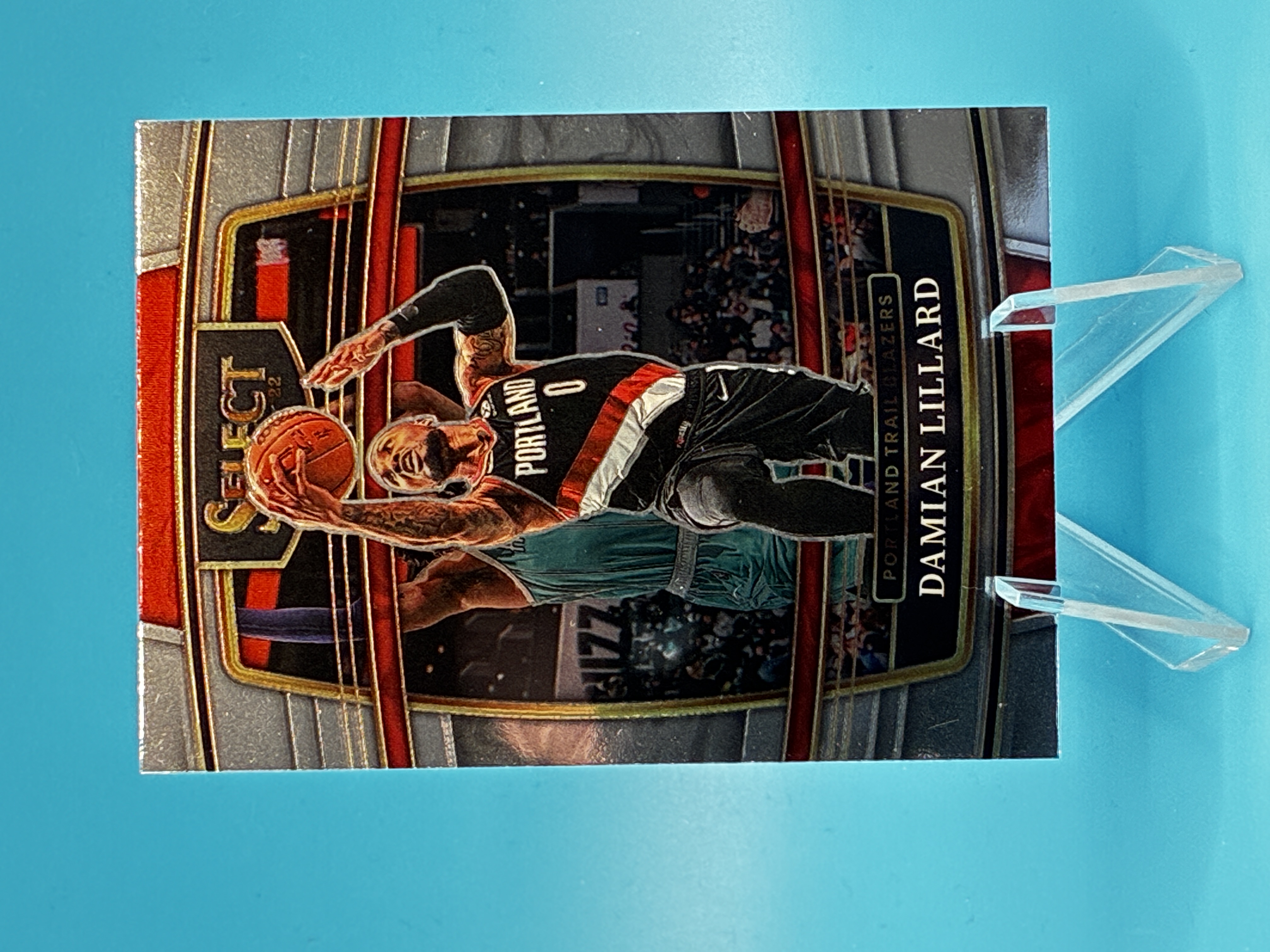 2021/2022 Panini Select Damian Lillard Concourse #3 Portland Trail Blazers – Vorderseite