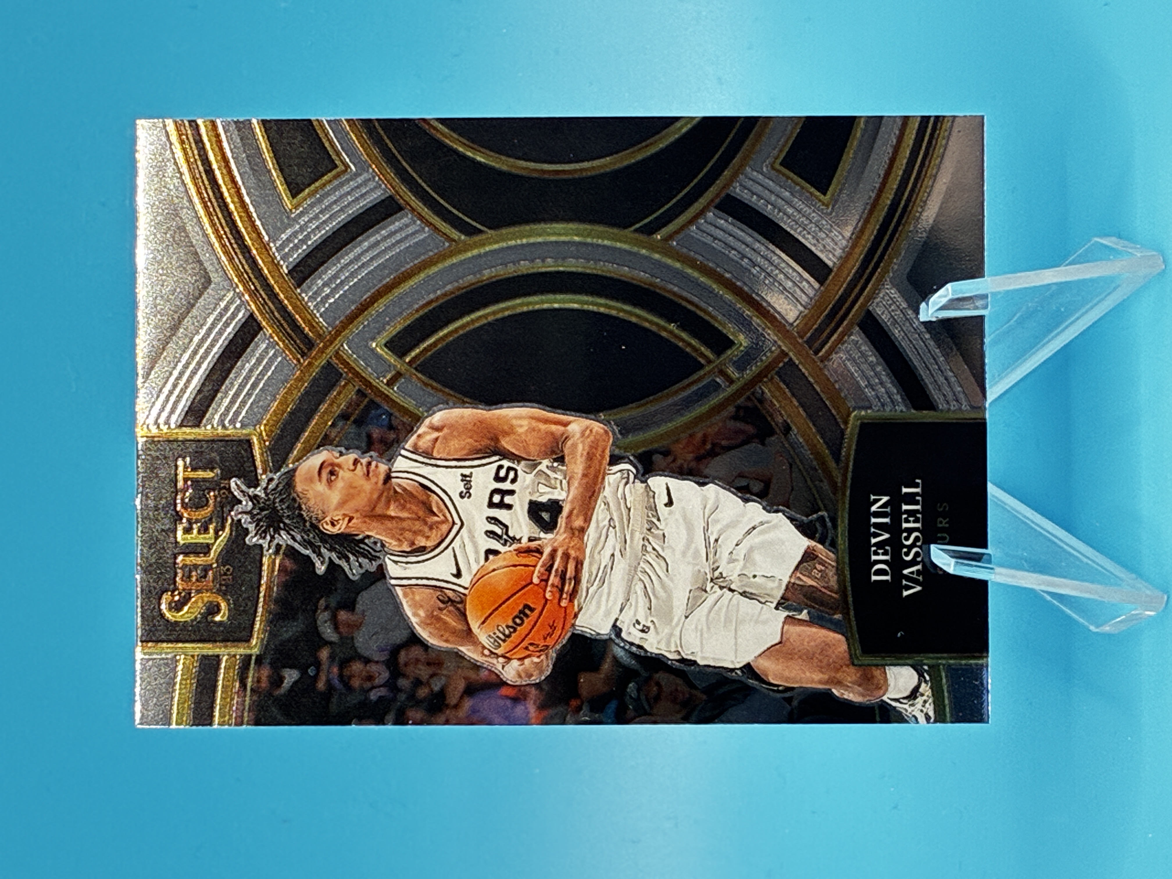 2023/2024 Panini Select Devin Vassell Premier Level #153 San Antonio Spurs – Vorderseite