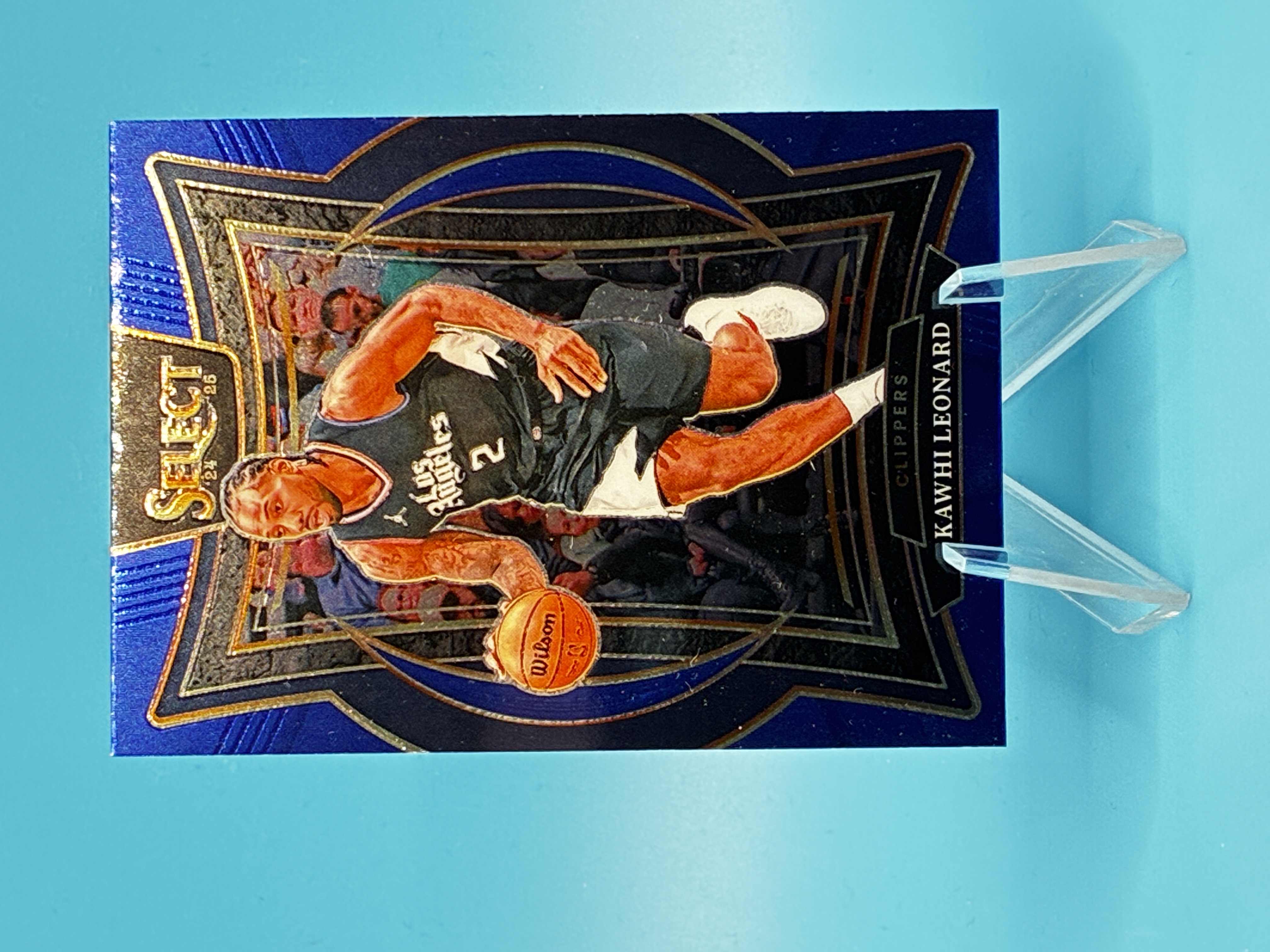 2024/2025 Panini Select Kawhi Leonard Blue Concourse #61 Los Angeles Clippers – Vorderseite