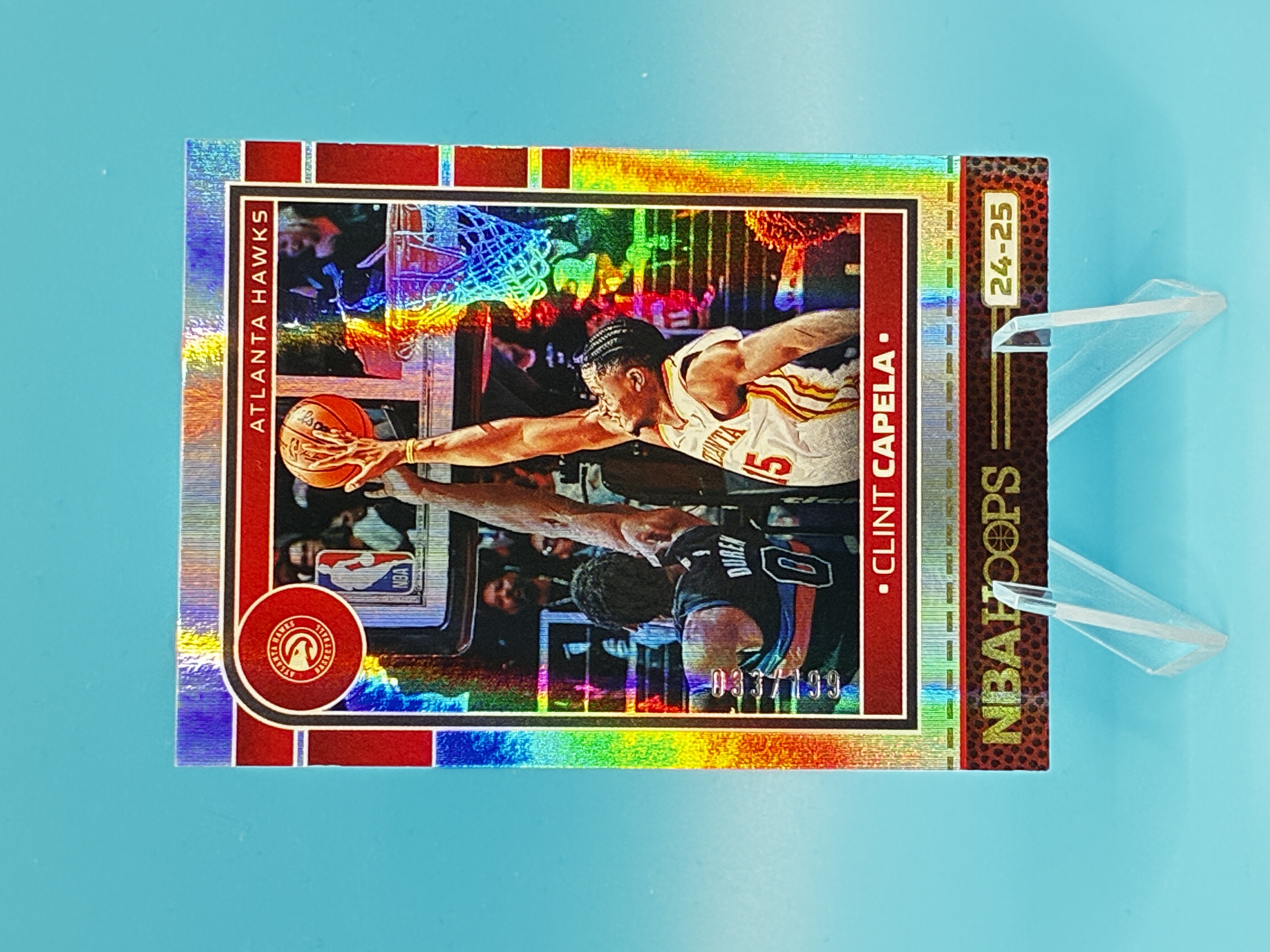2024/2025 Panini Hoops Clint Capela Holo 033/199 #40 Atlanta Hawks – Vorderseite