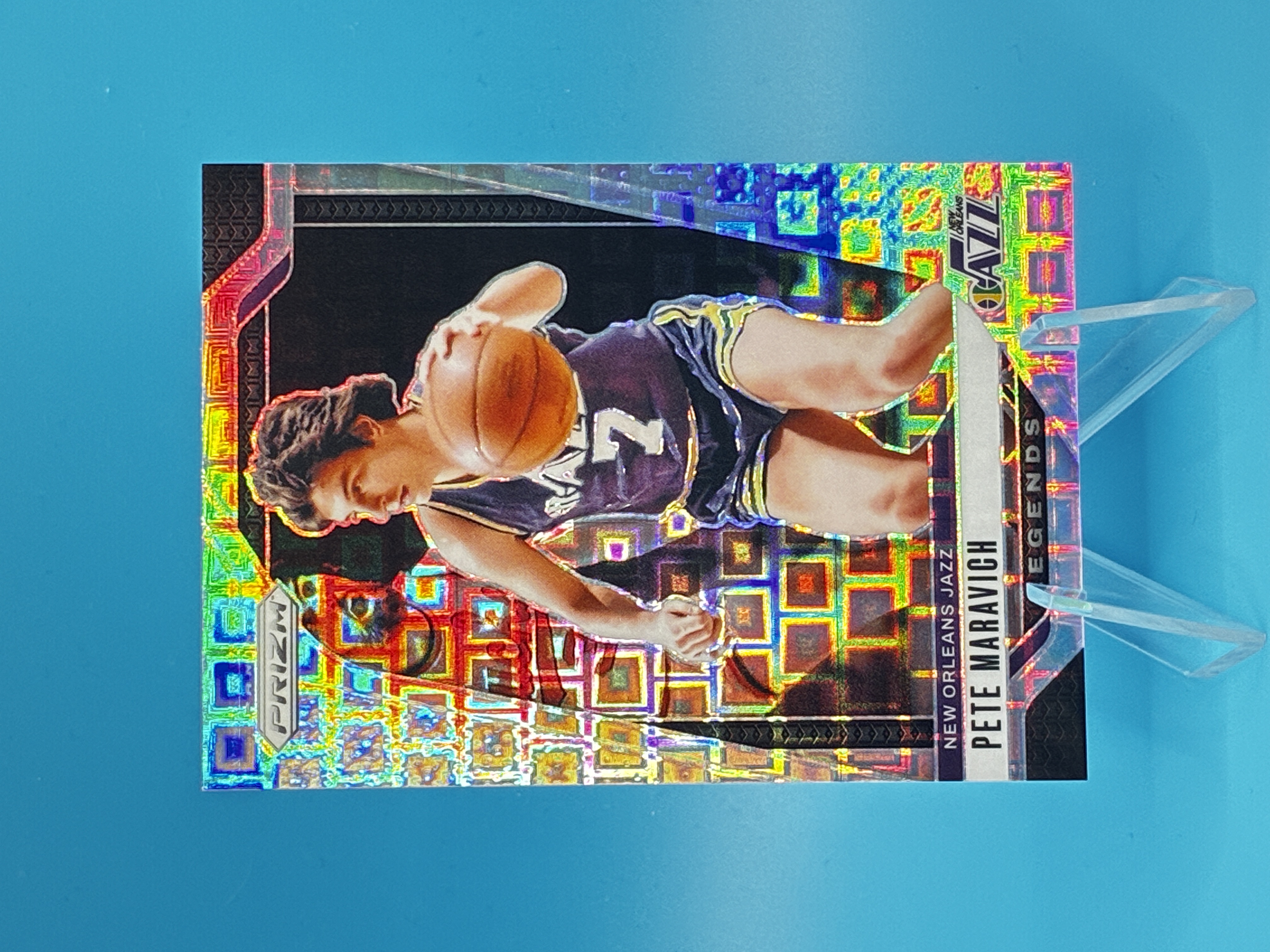 2024/2025 Panini Prizm Pete Maravich Pandora Legends 082/150 #278 New Orleans Jazz – Vorderseite