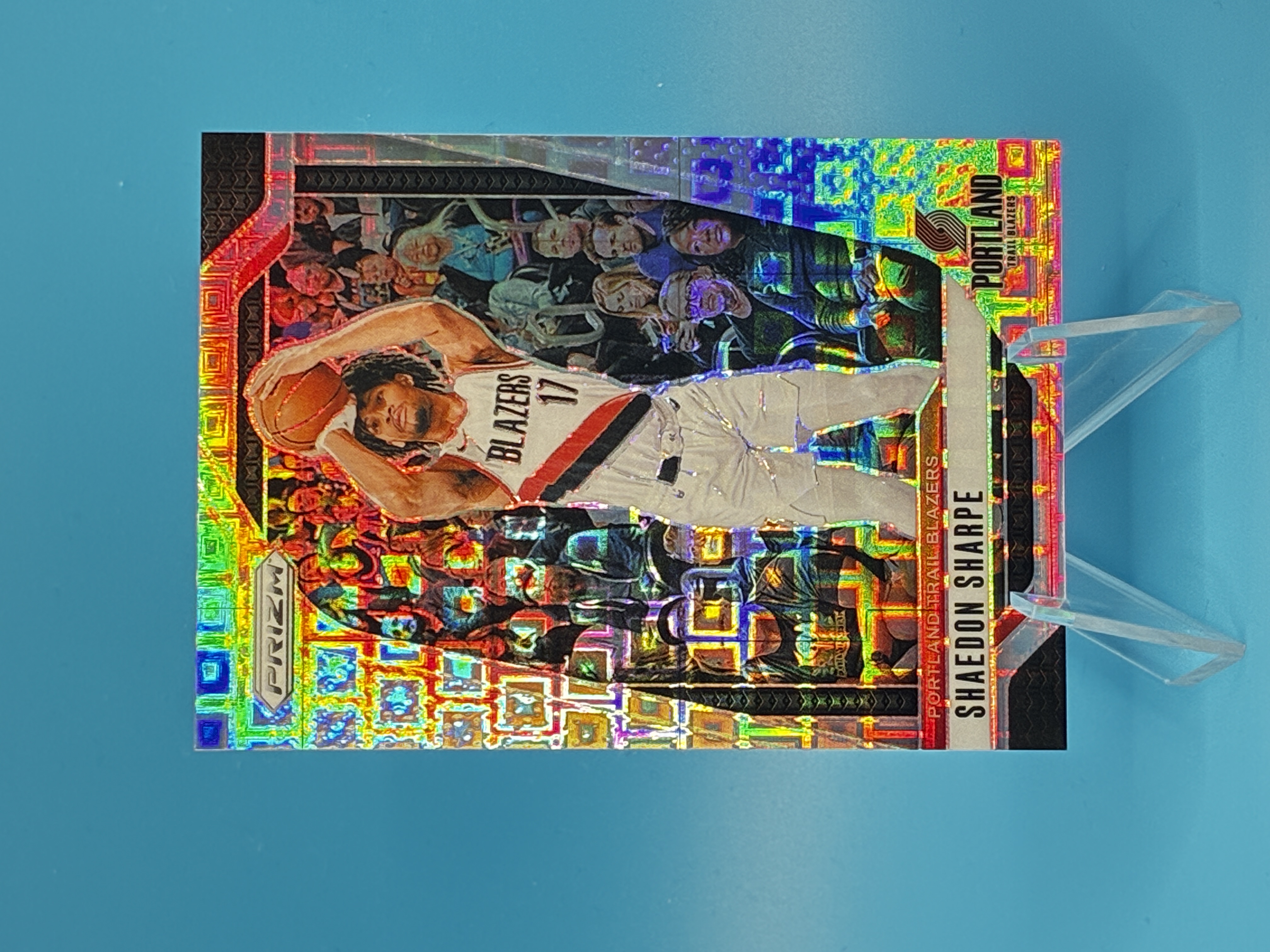 2024/2025 Panini Prizm Shaedon Sharpe Pandora 098/150 #144 Portland Trail Blazers – Vorderseite