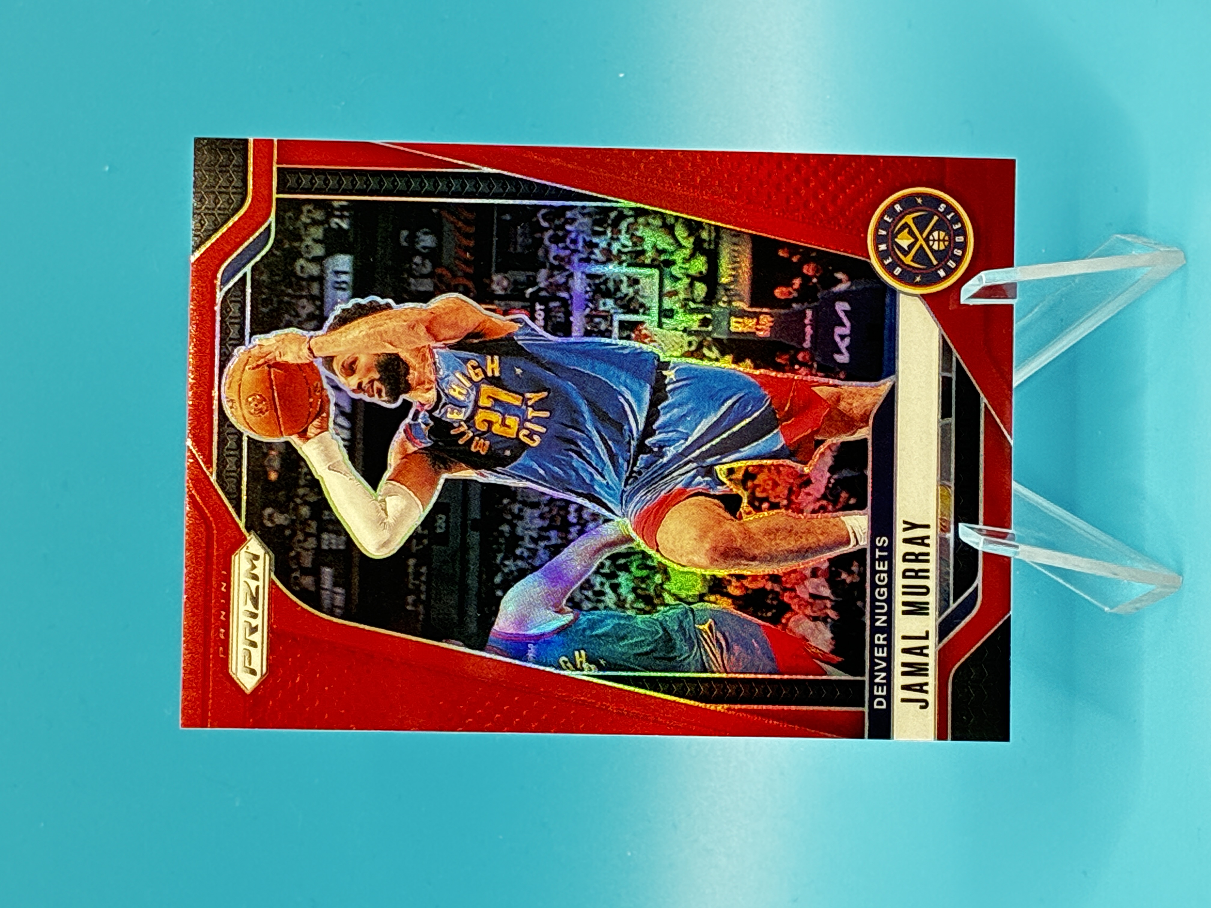 2024/2025 Panini Prizm Jamal Murray Red Prizm 291/299 #2 Denver Nuggets – Vorderseite