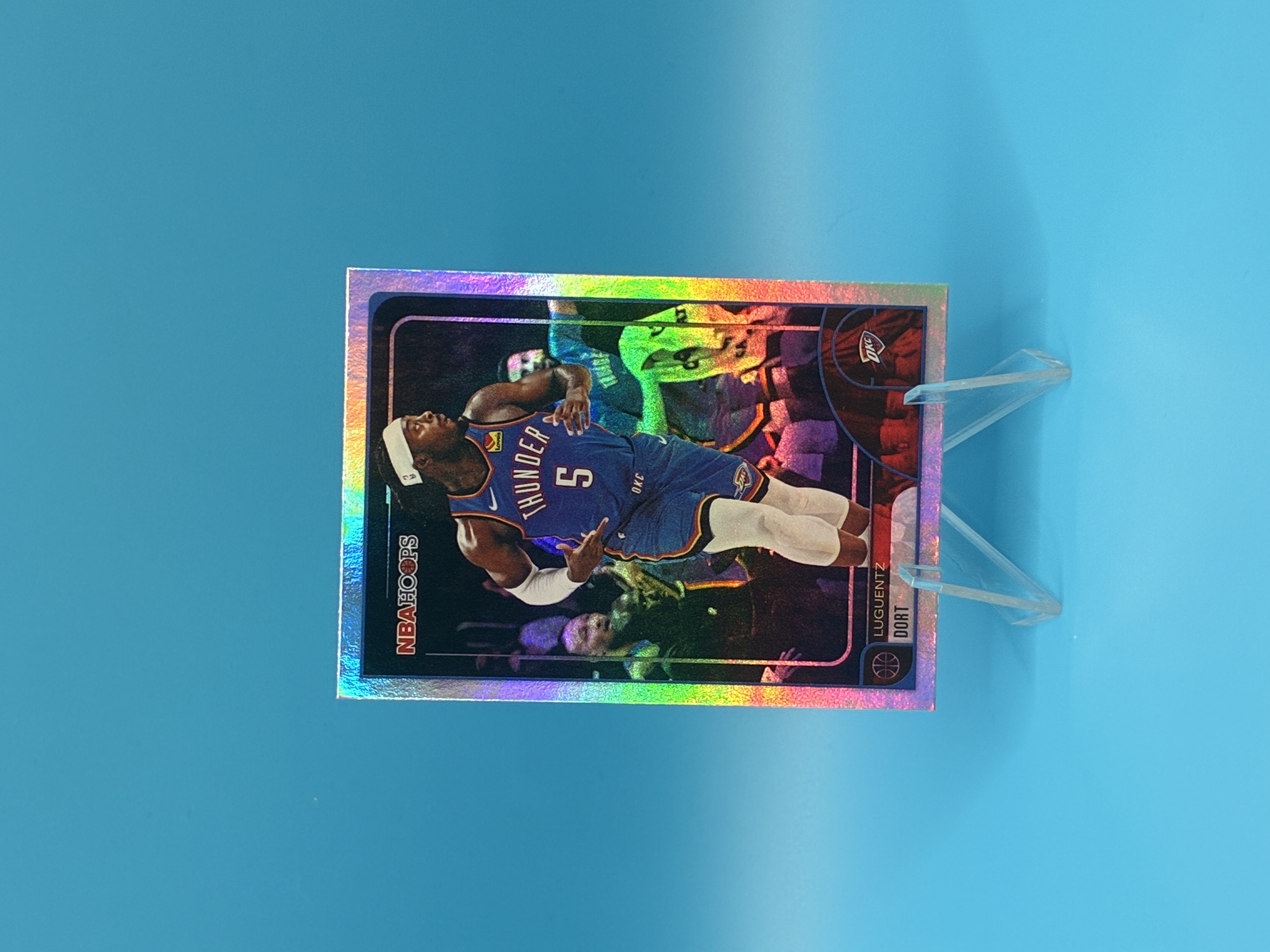 2025/2026 Topps Hoops Luguentz Dort #202 Oklahoma City Thunder – Vorderseite