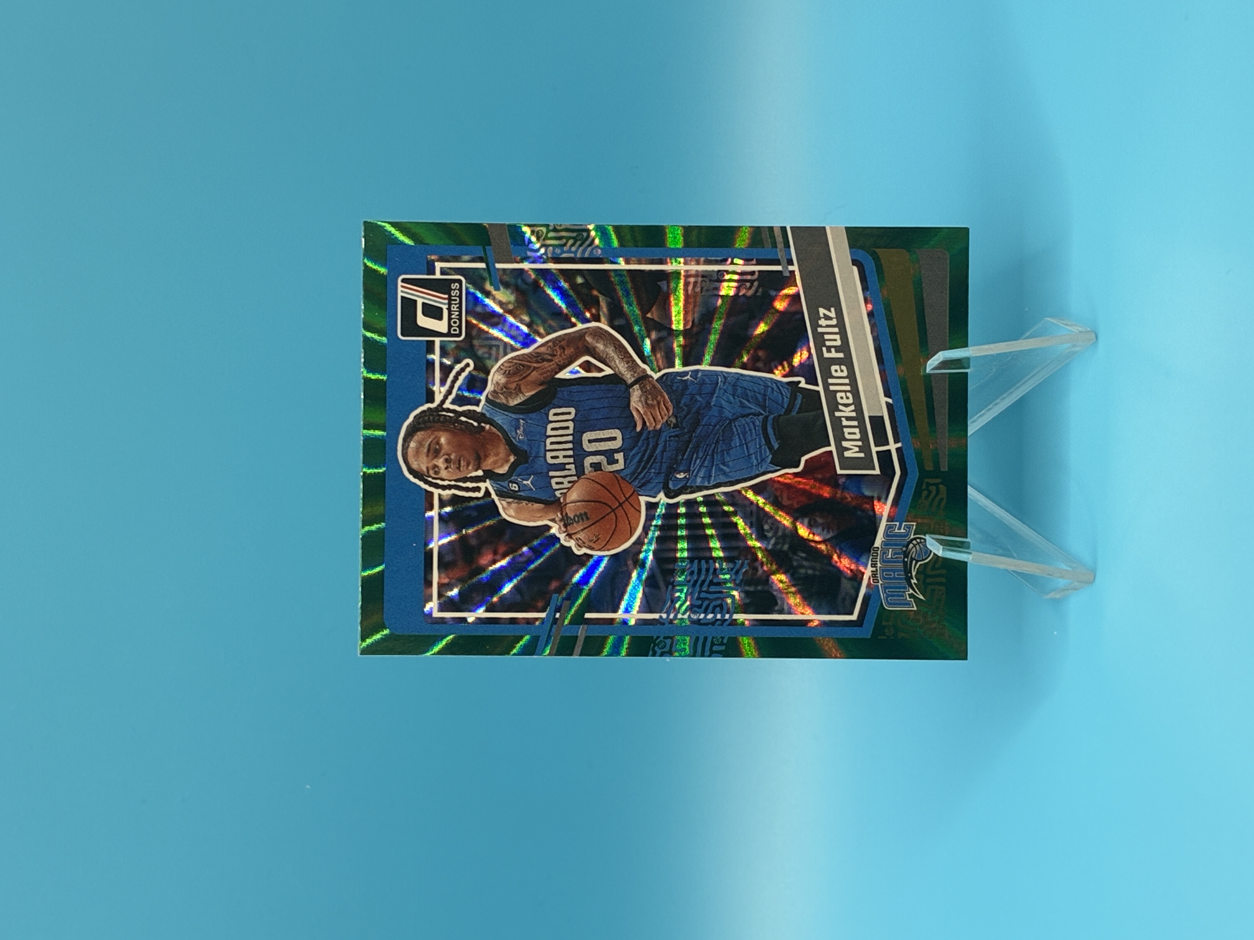 2023/2024 Panini Donruss Markelle Fultz Green Laser #127 Orlando Magic – Vorderseite