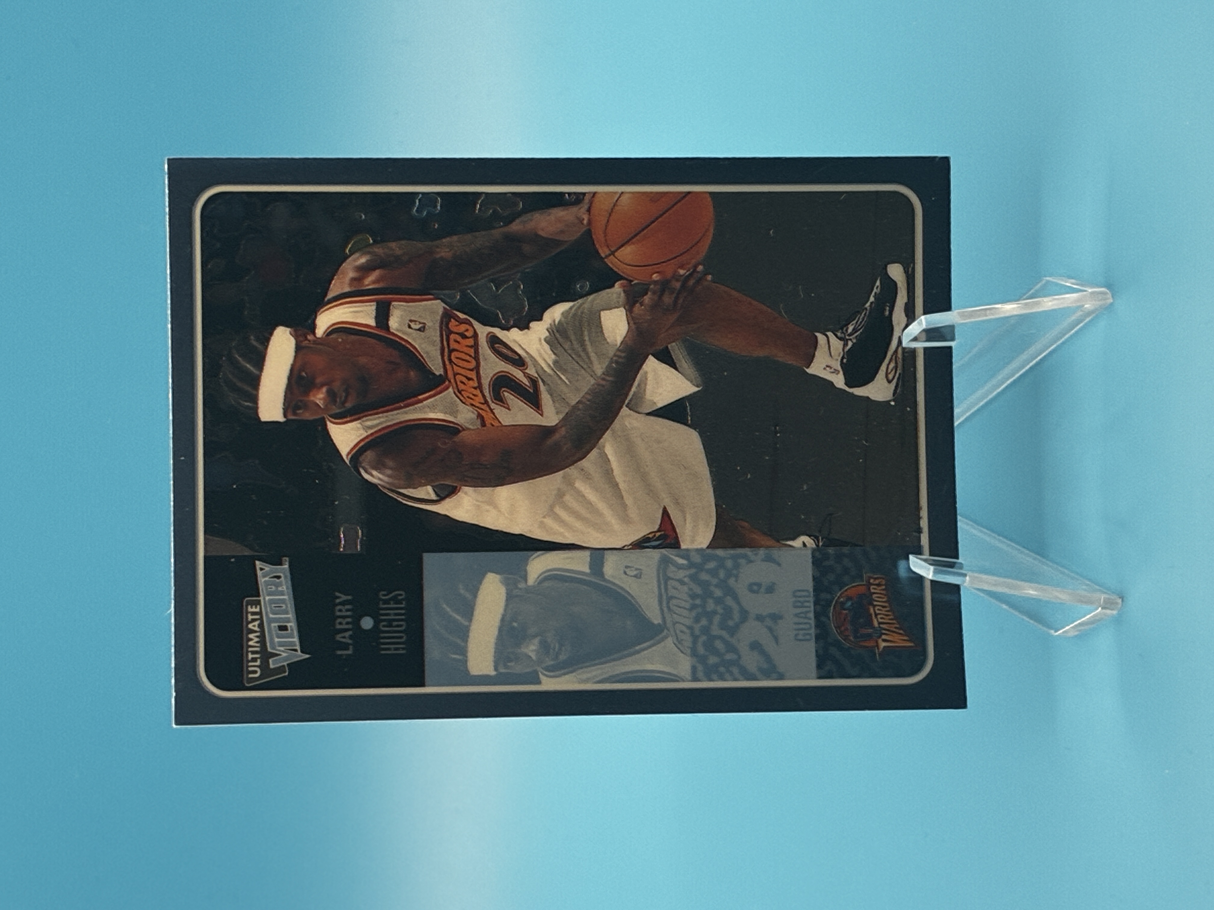 2000/2001 Upper Deck Ultimate Victory Larry Hughes #18 Golden State Warriors – Vorderseite