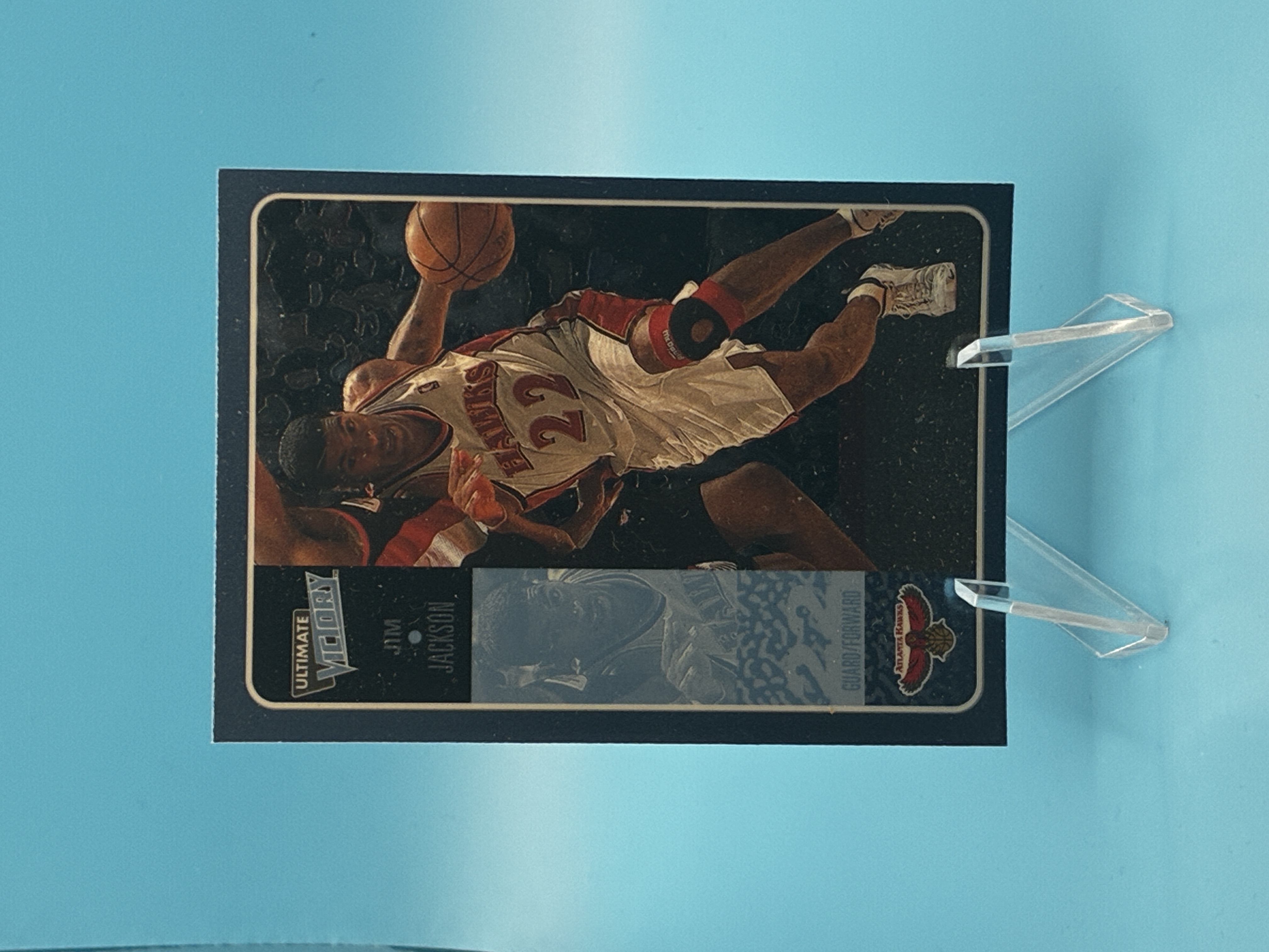 2000/2001 Upper Deck Ultimate Victory Jim Jackson #2 Atlanta Hawks – Vorderseite