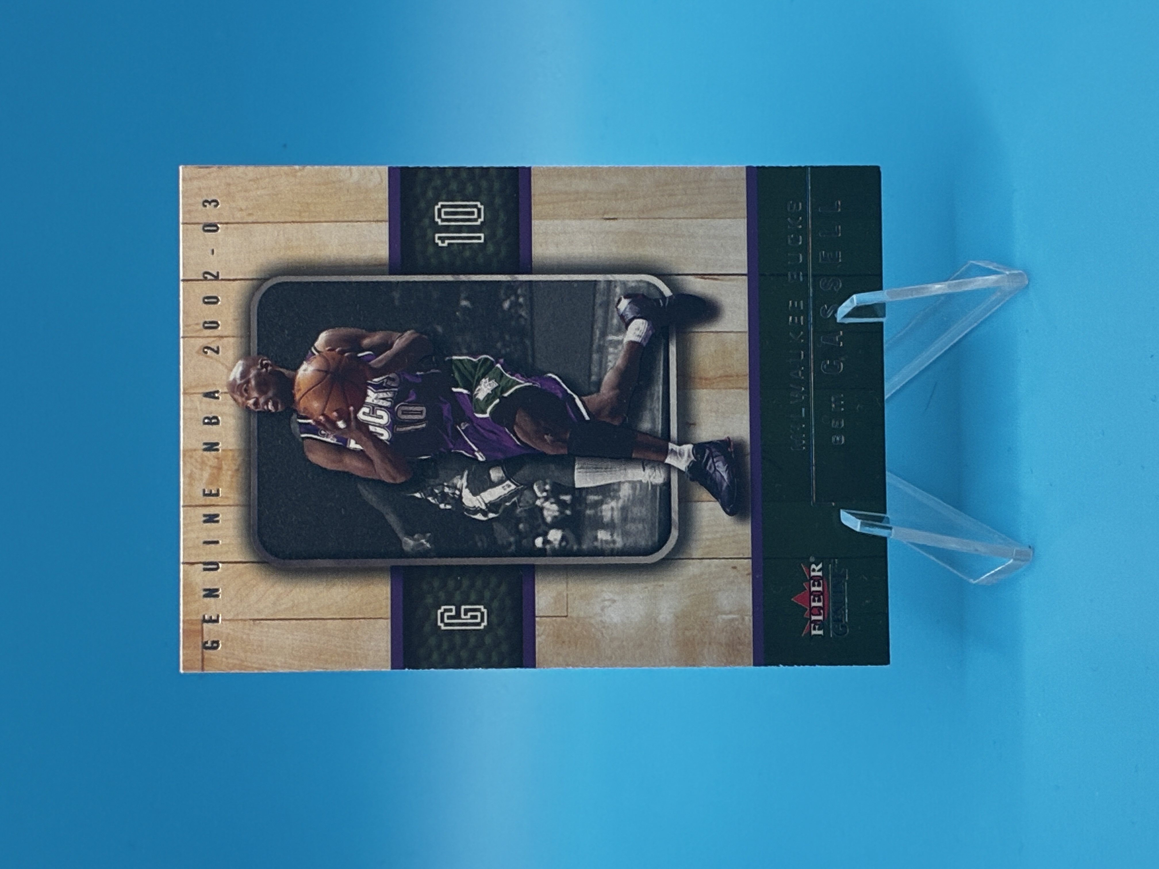 2002/2003 Fleer Genuine Sam Cassell #13 Milwaukee Bucks – Vorderseite