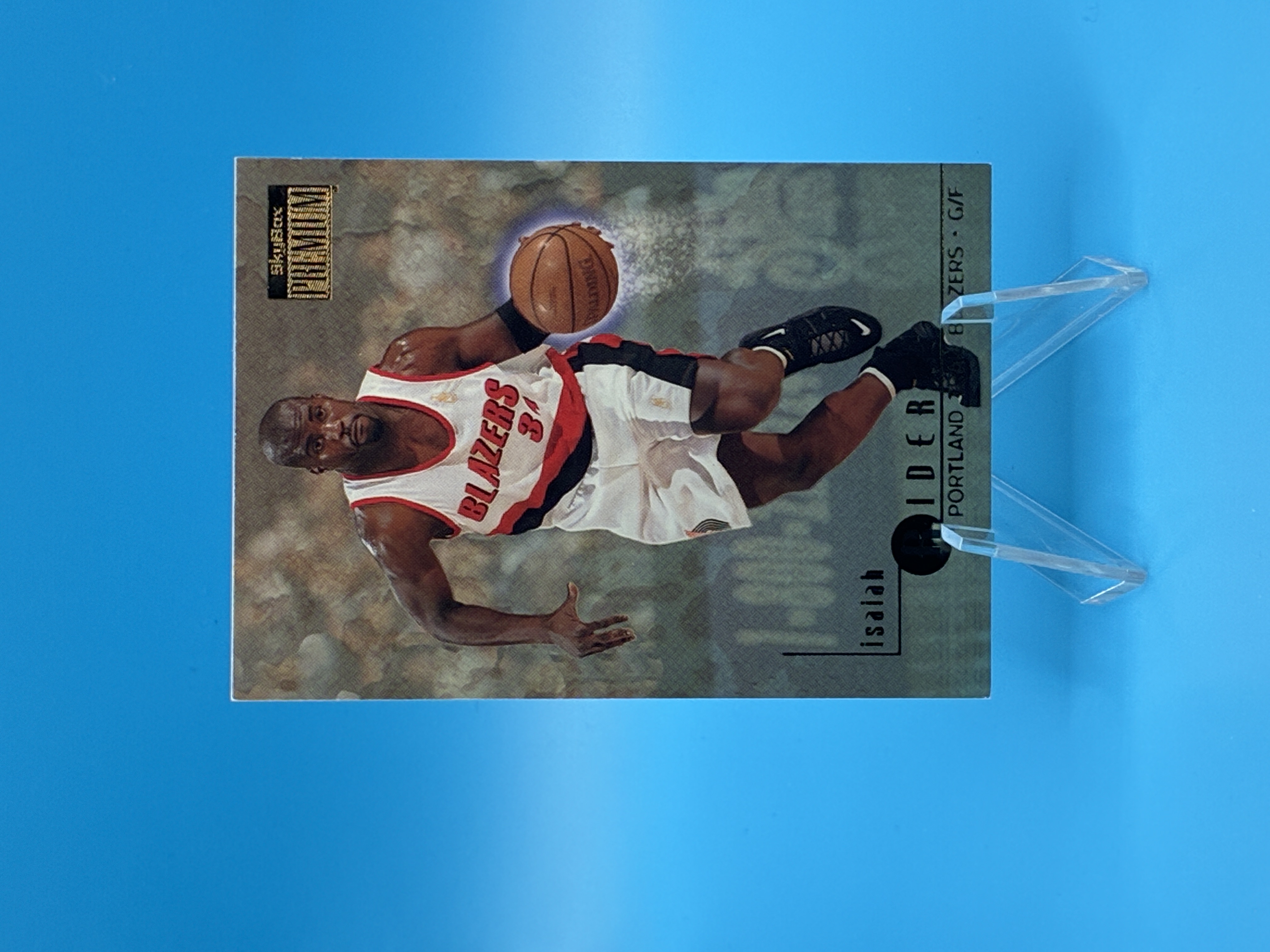 1996/1997 SkyBox Premium Isaiah Rider #182 Portland Trail Blazers – Vorderseite