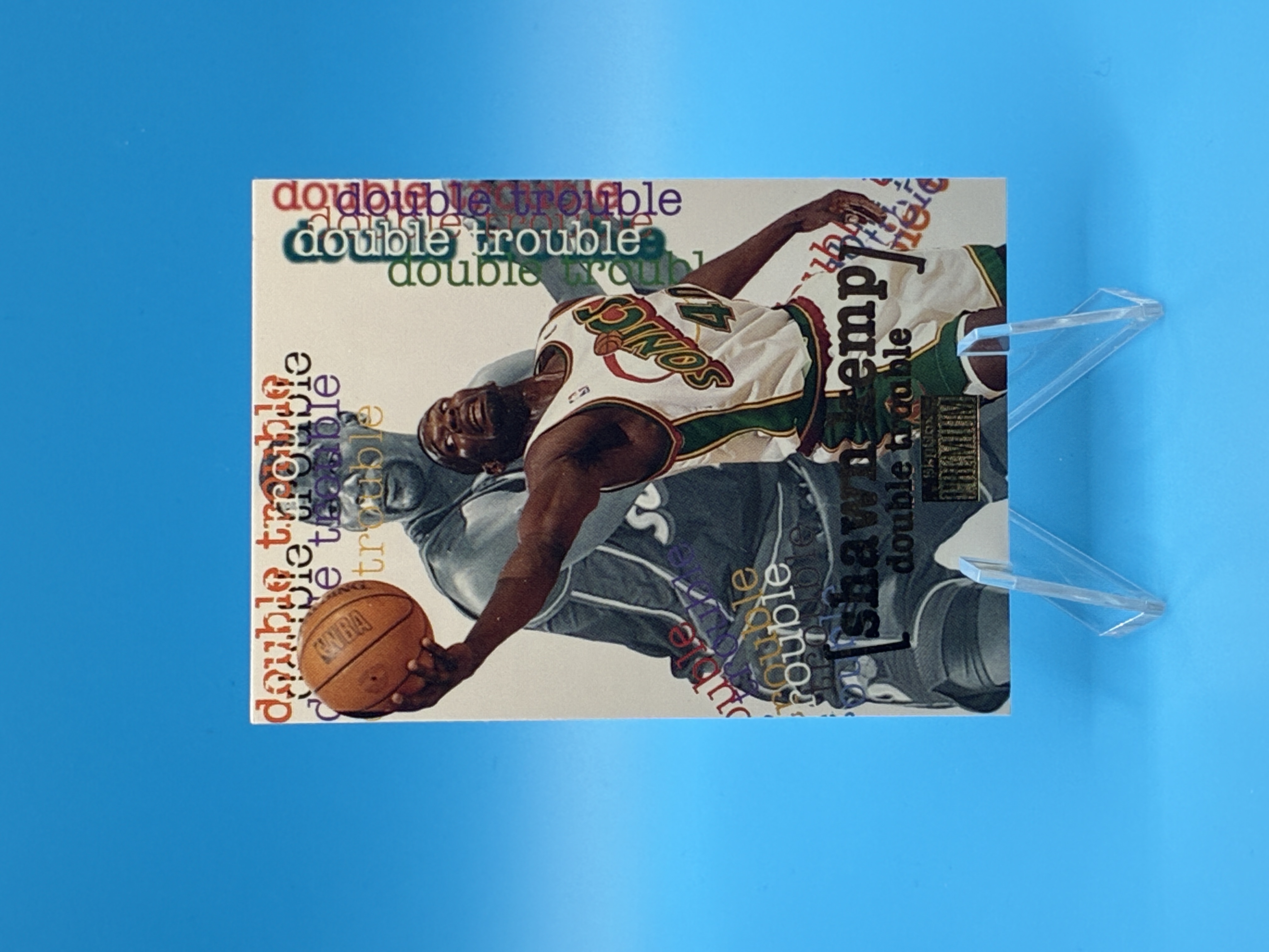 1996/1997 SkyBox Premium Shawn Kemp Double Trouble #269 Seattle SuperSonics – Vorderseite