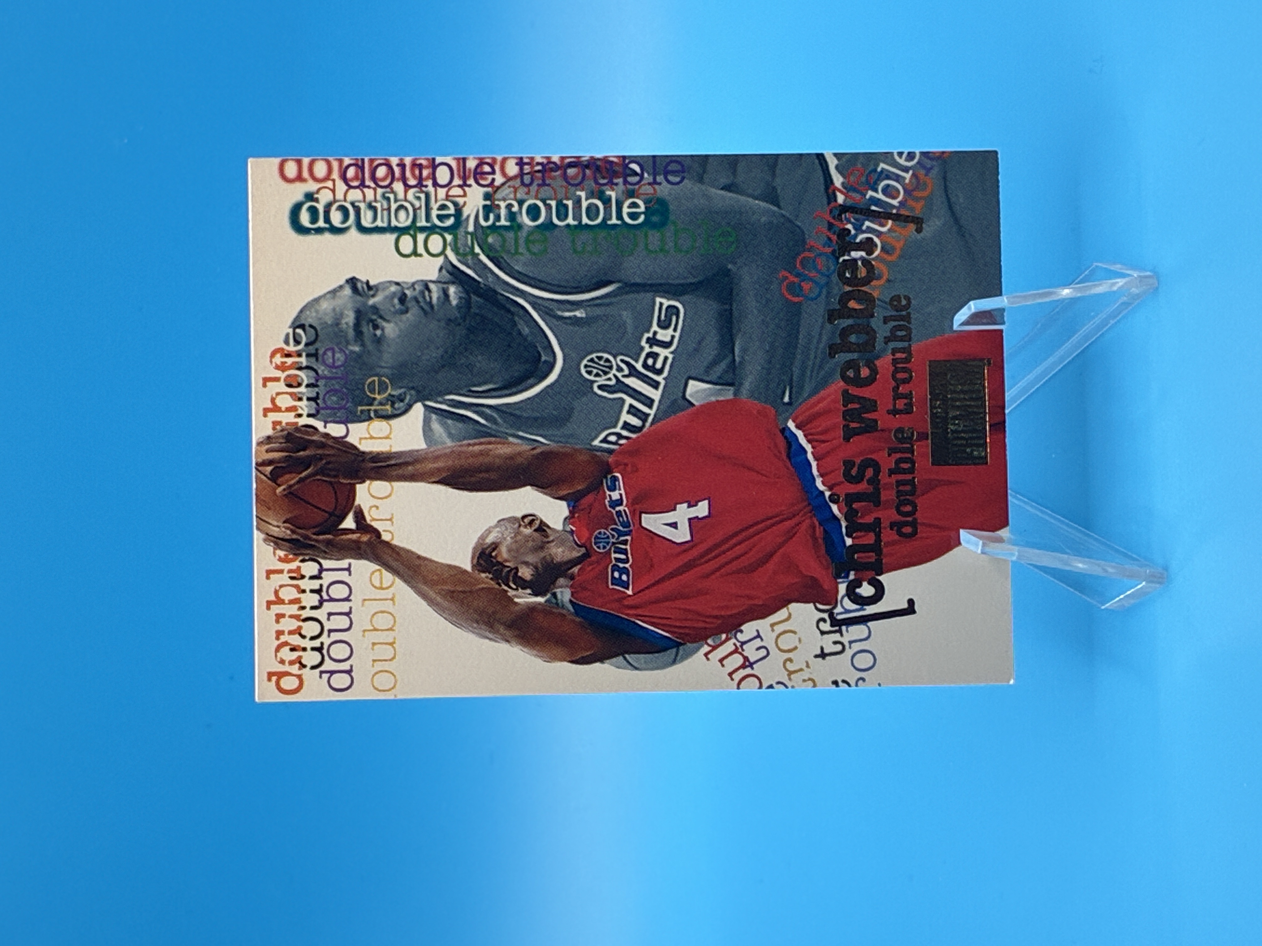 1997 SkyBox Premium Chris Webber Double Trouble #278 Washington Bullets – Vorderseite