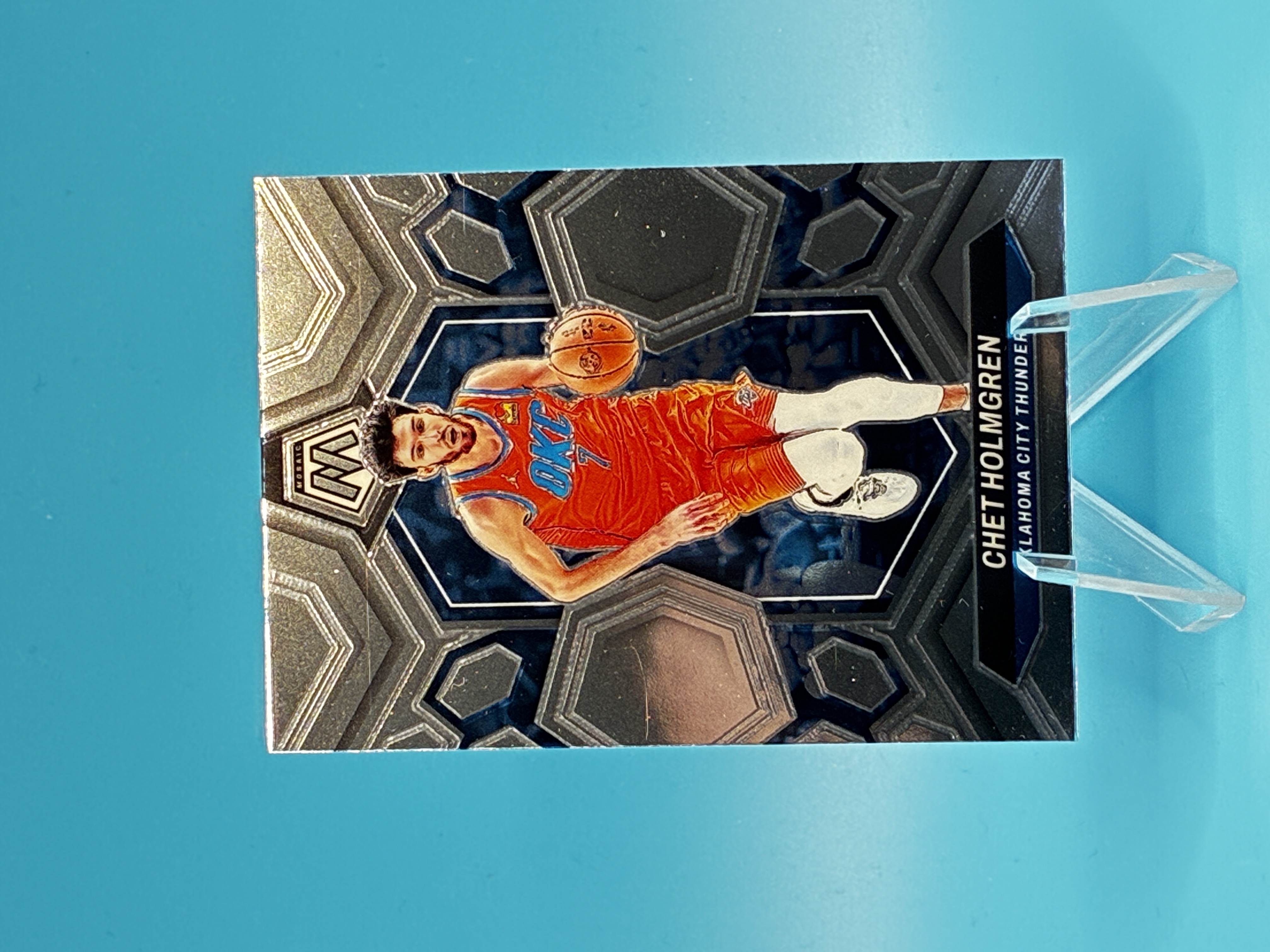 2023/2024 Panini Mosaic Chet Holmgren #30 Oklahoma City Thunder – Vorderseite